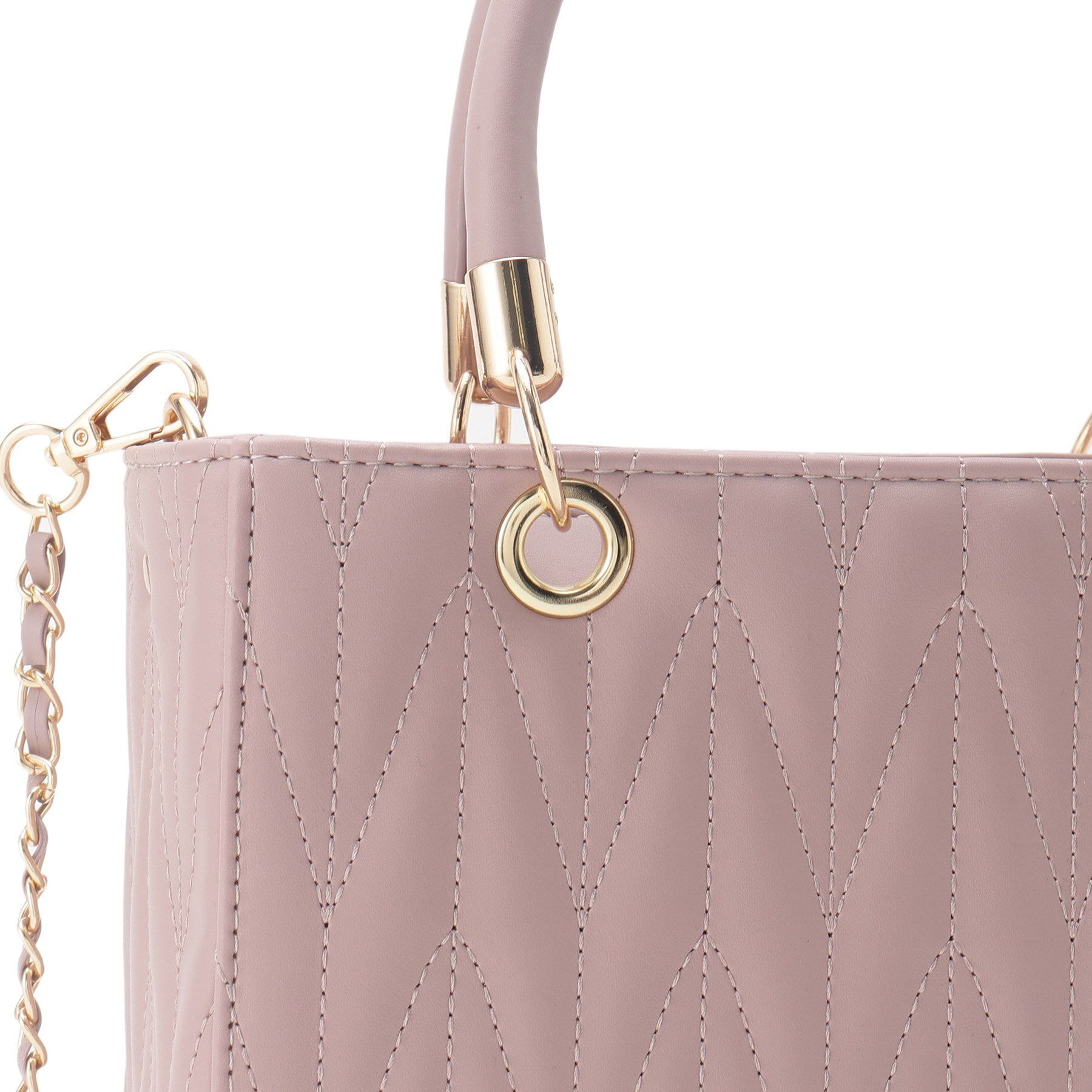 Ober Tashe「チャーム付きキルティング2WAYバッグ」|ハンドバッグ|