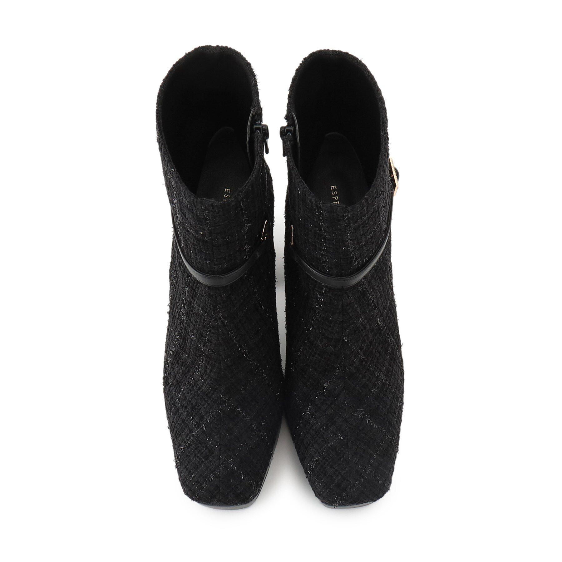 ESPERANZA「ツイードベルトショートブーツ」|ショートブーツ|