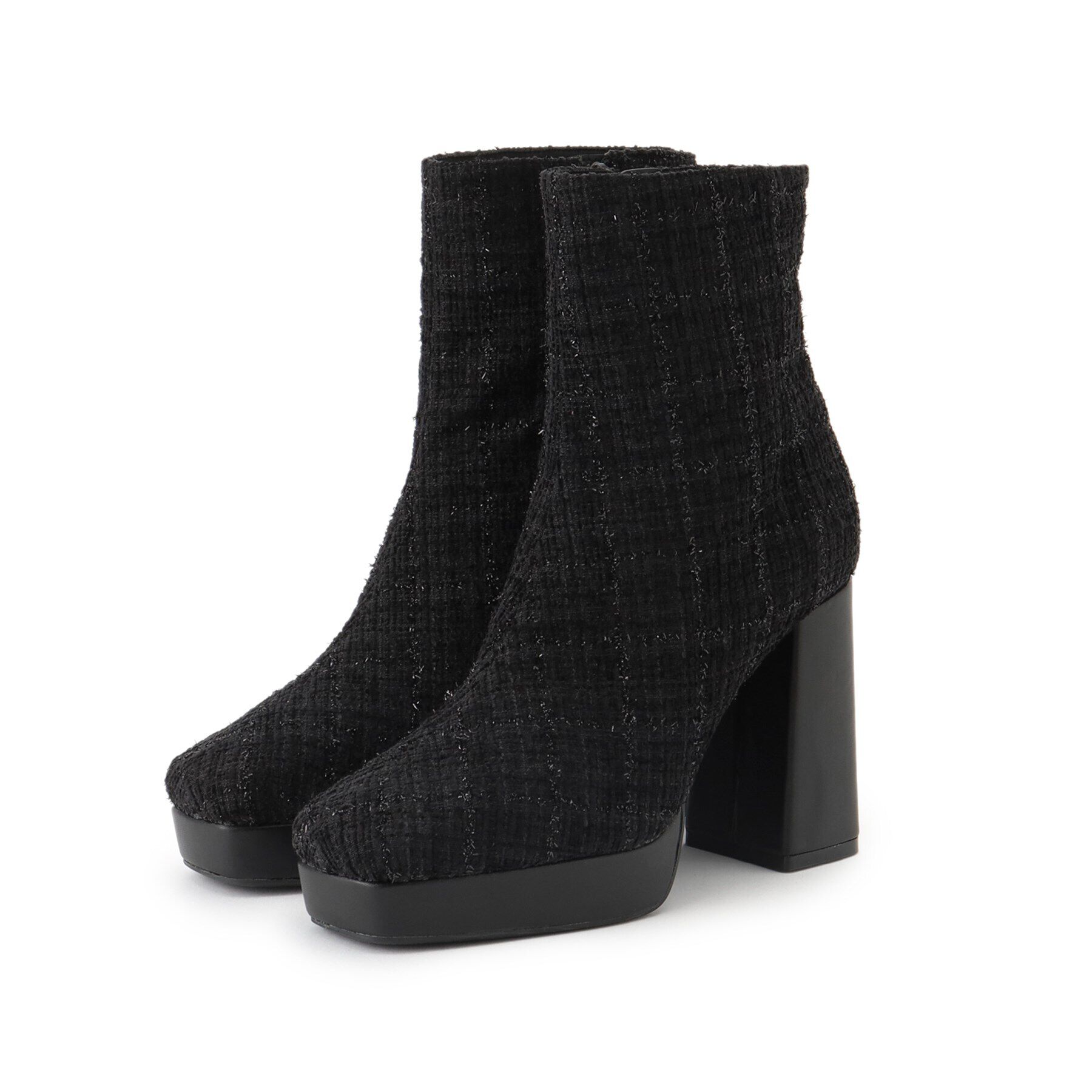 ESPERANZA「ツイードベルトショートブーツ」|ショートブーツ|