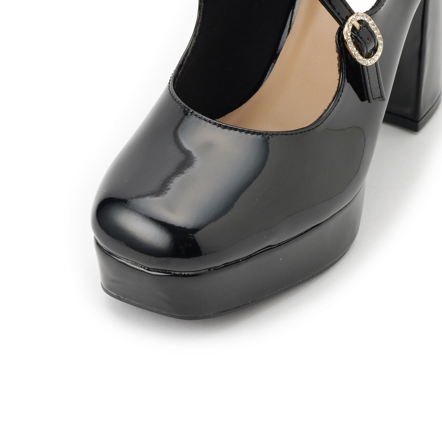 ESPERANZA「クロスダブルバックル厚底パンプス 結婚式二次会 パーティー 25SS」|パンプス|