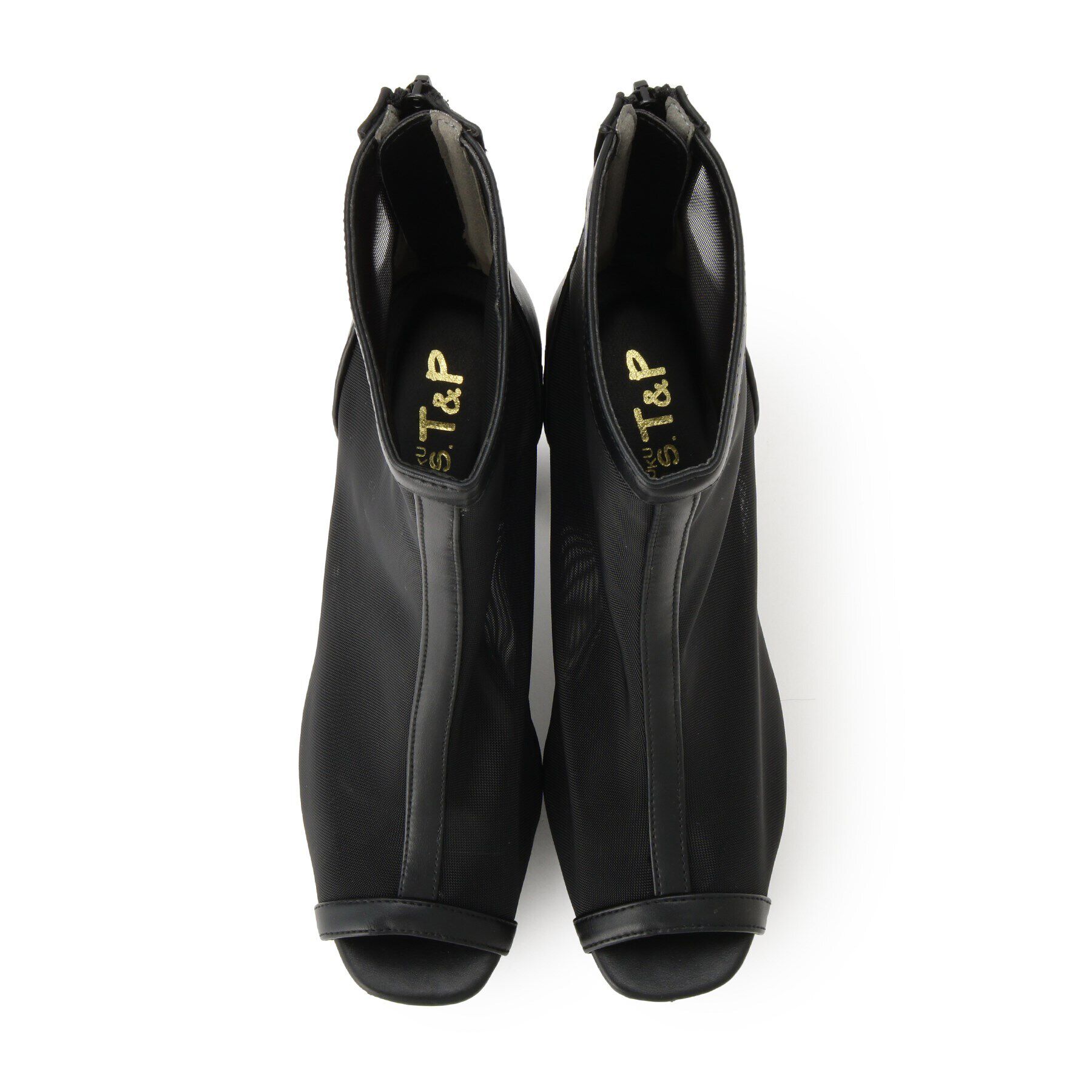 csT&P「厚底チュールショートブーツ」|ショートブーツ|