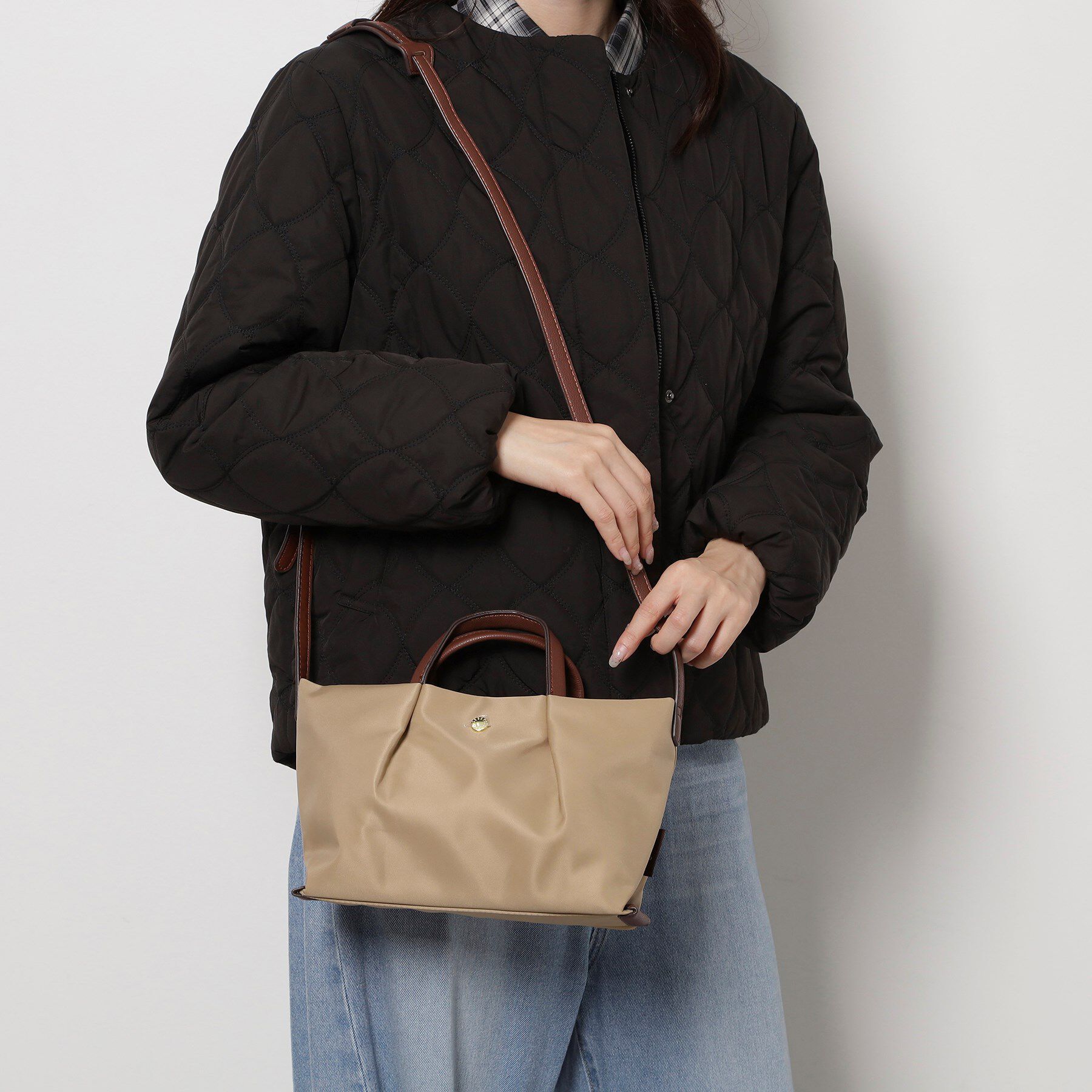 ESPERANZA「肩楽 2WAYミニショルダーギャザーバッグ」|ショルダー・メッセンジャー|