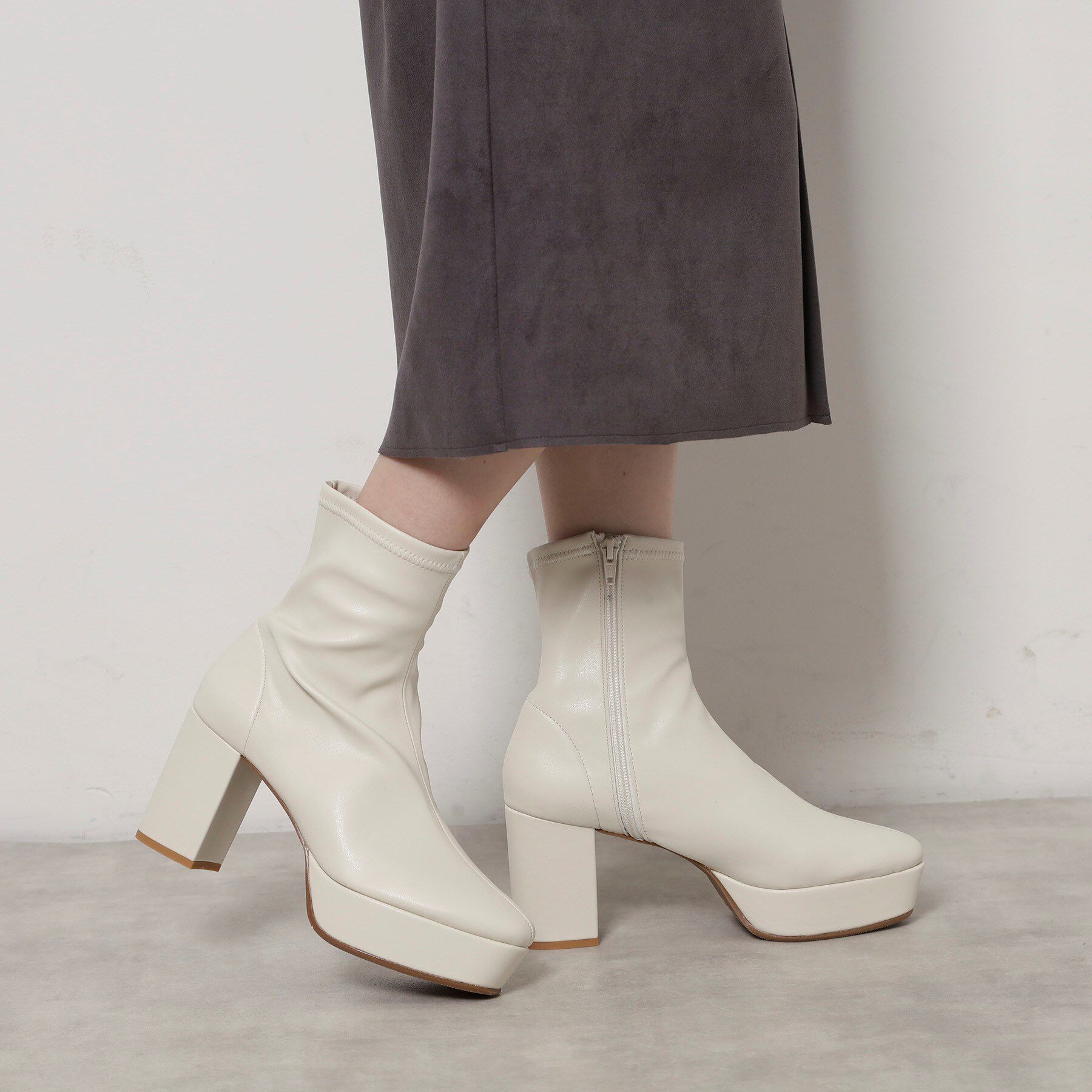 ESPERANZA「ゆる傾斜ショートブーツ」|ショートブーツ|