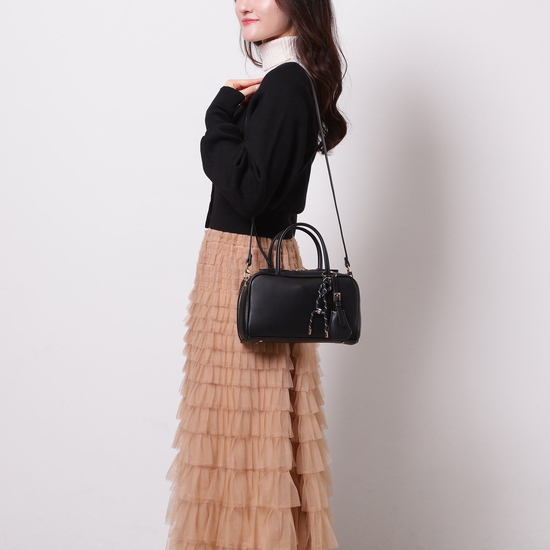 ESPERANZA「チャーム付横長ボストンバッグ」|ボストンバッグ|