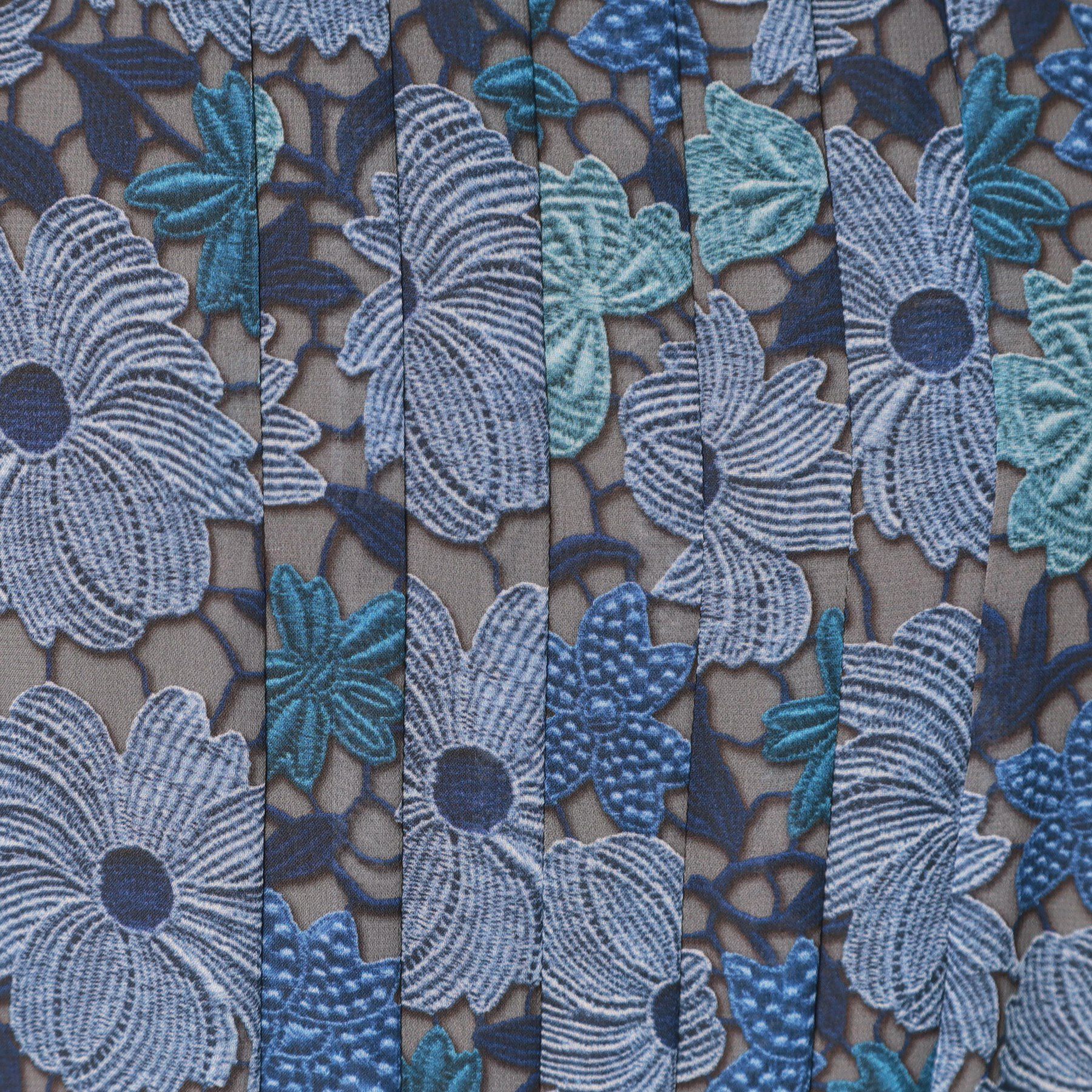 SunaUna「【&yours project／SS～L】レース柄プリーツワンピース」|ワンピース|