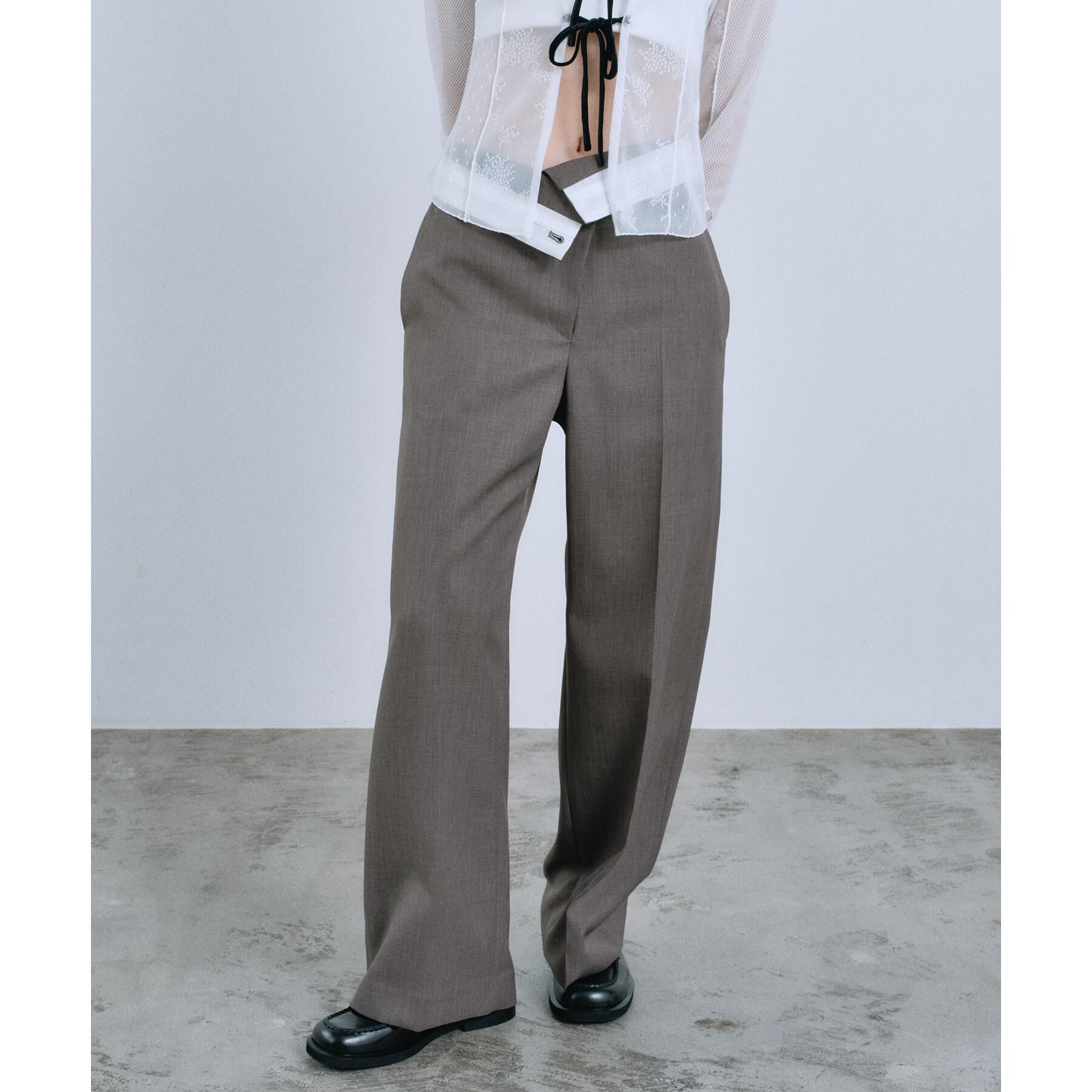 CODE A「turn up chic trousers」|その他|モカブラウン(042