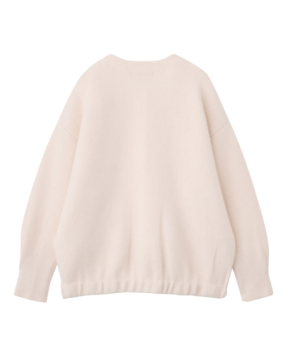 COCO DEAL「フォックス混ダブルフェイスニットアウター」|ノーカラーコート|