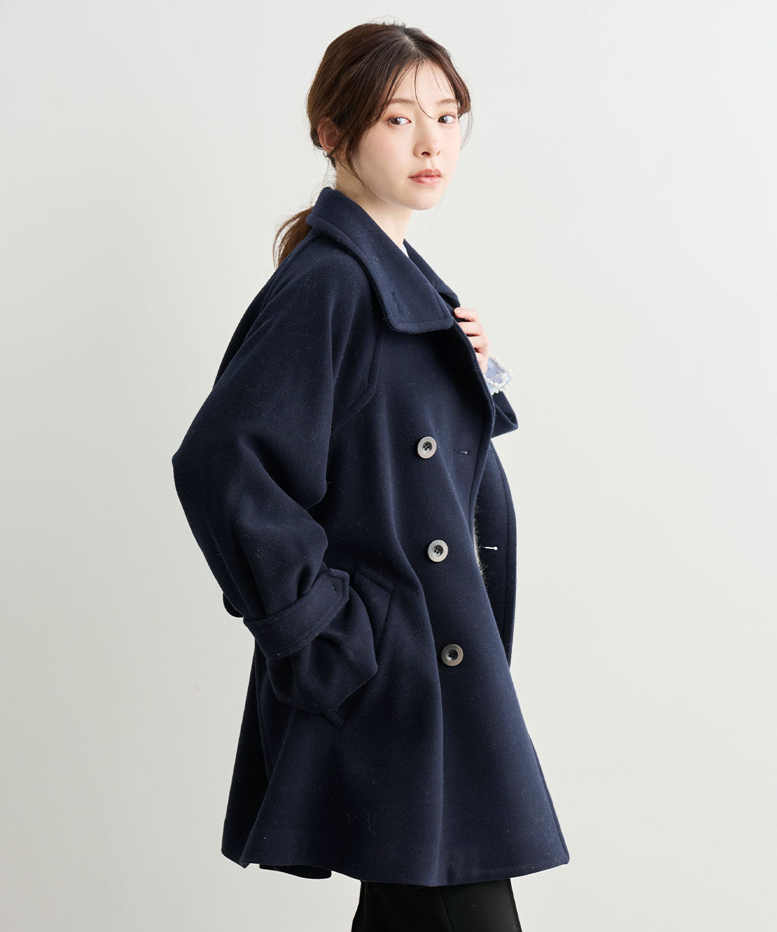 COCO DEAL「スタンドカラーミドル丈トレンチコート」|トレンチコート|