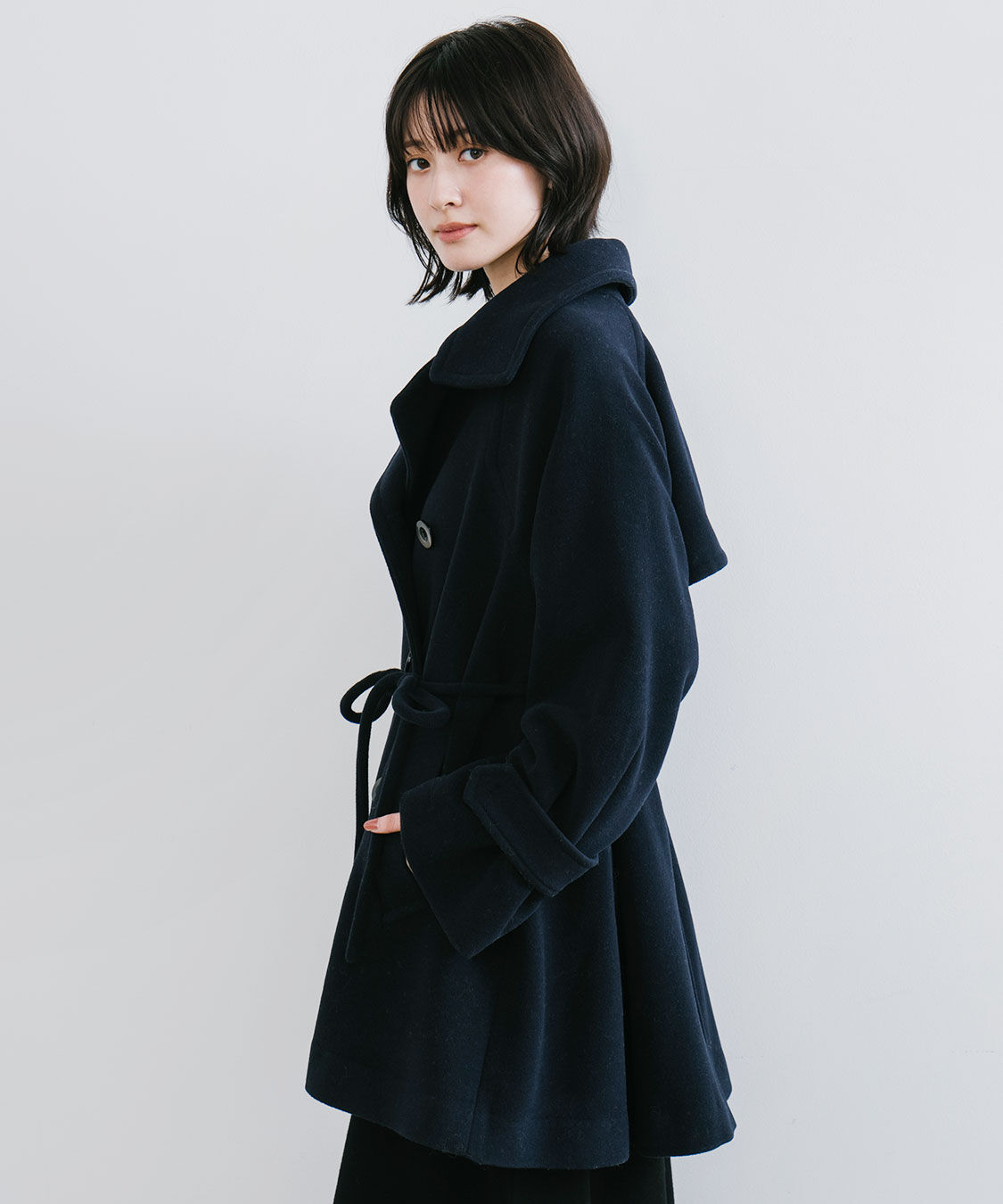 COCO DEAL「スタンドカラーミドル丈トレンチコート」|トレンチコート|
