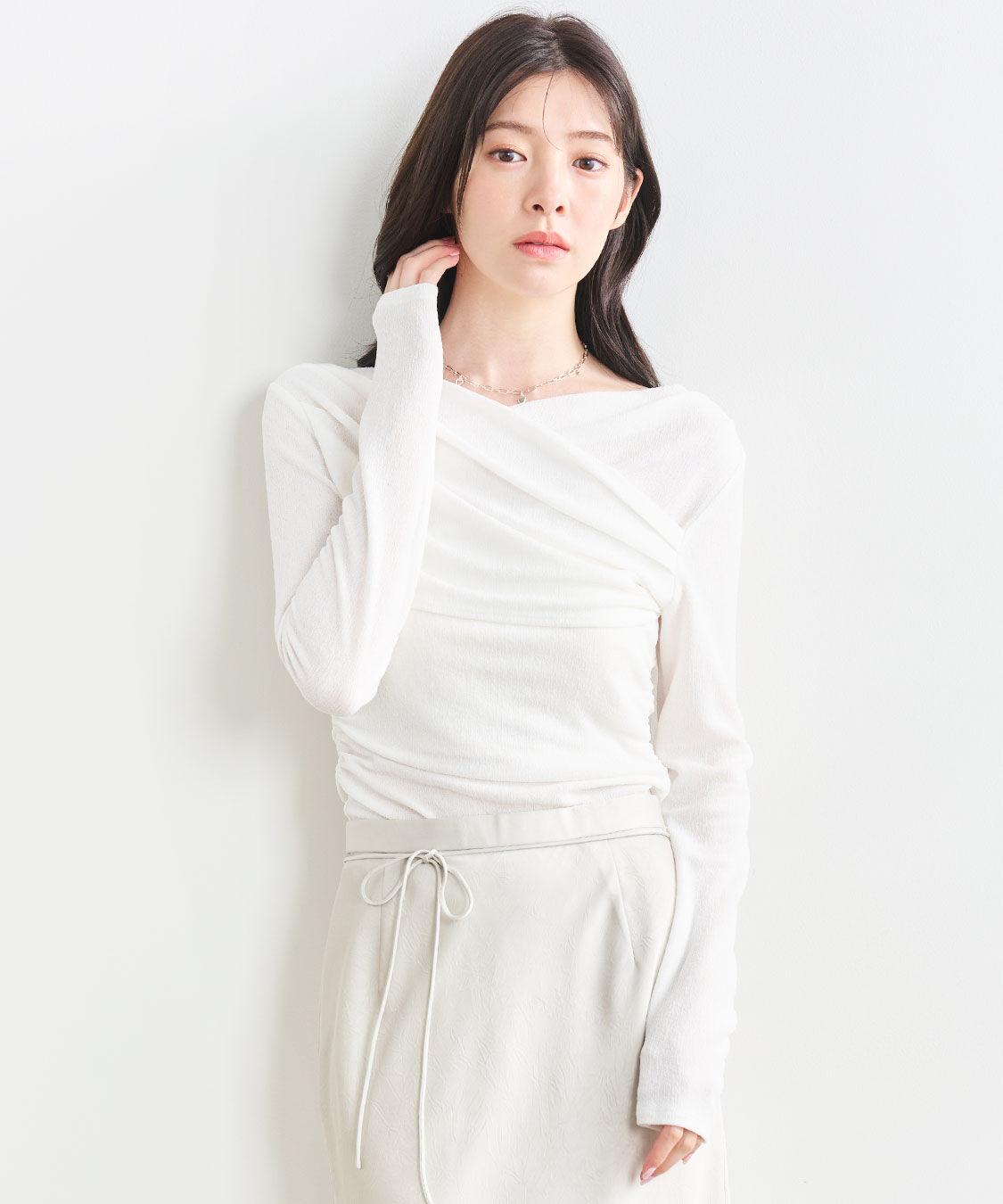 COCO DEAL「オフショルタックカットソートップス」|Tシャツ・カットソー|