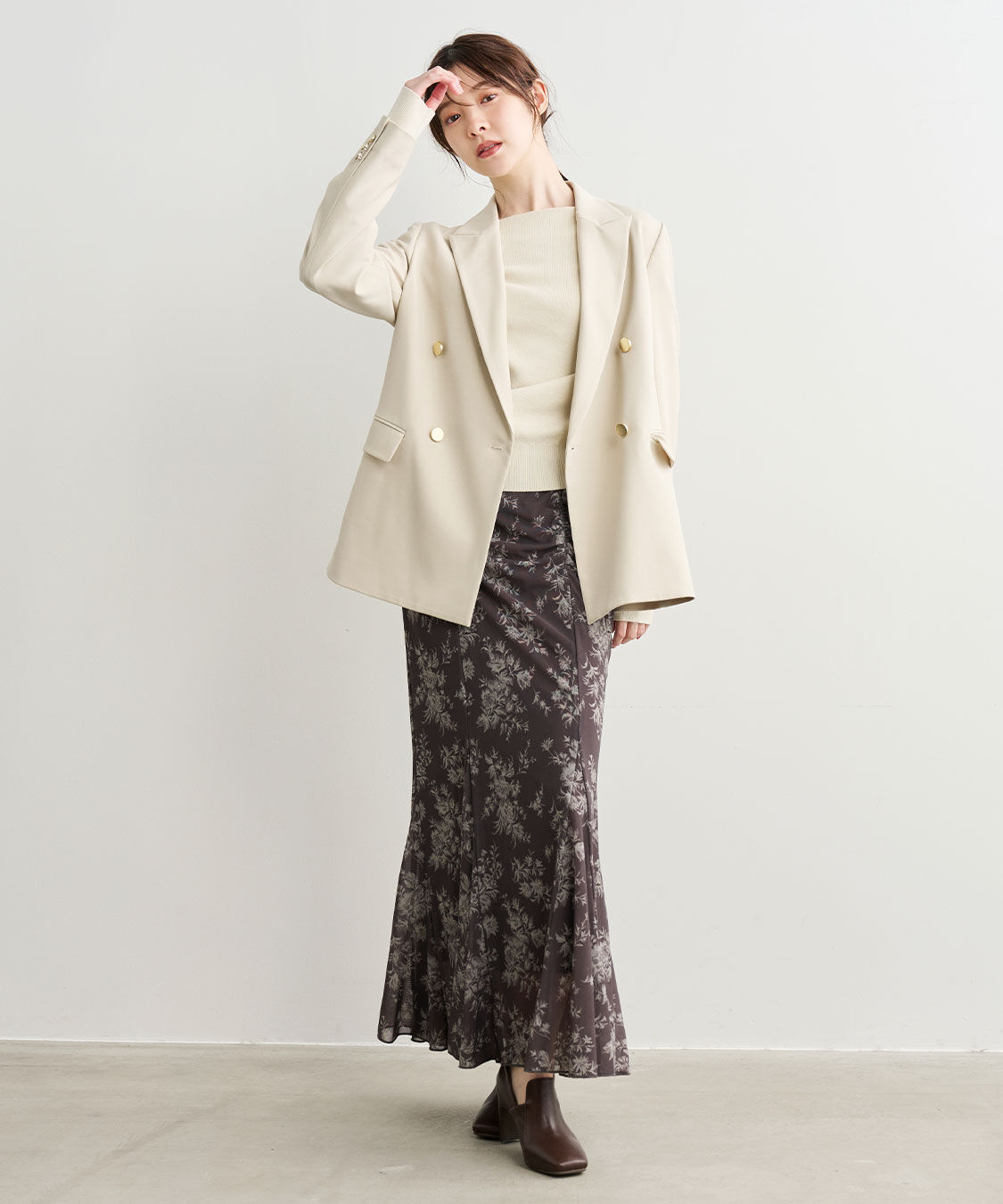 COCO DEAL「ダブルブレストジャケット」|テーラードジャケット|