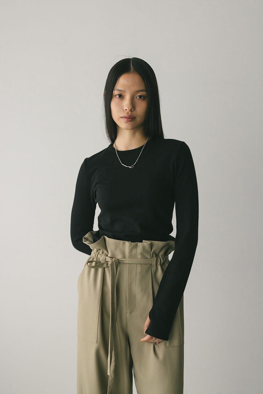 STYLEMIXER「フィンガーホールクルーネックニット」|ニット・セーター|