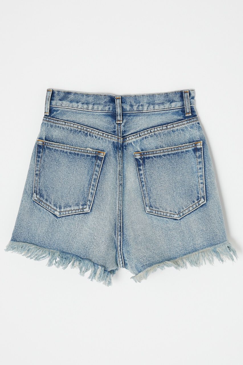 MOUSSY「HW CUT OFF ショートパンツ」|デニム|