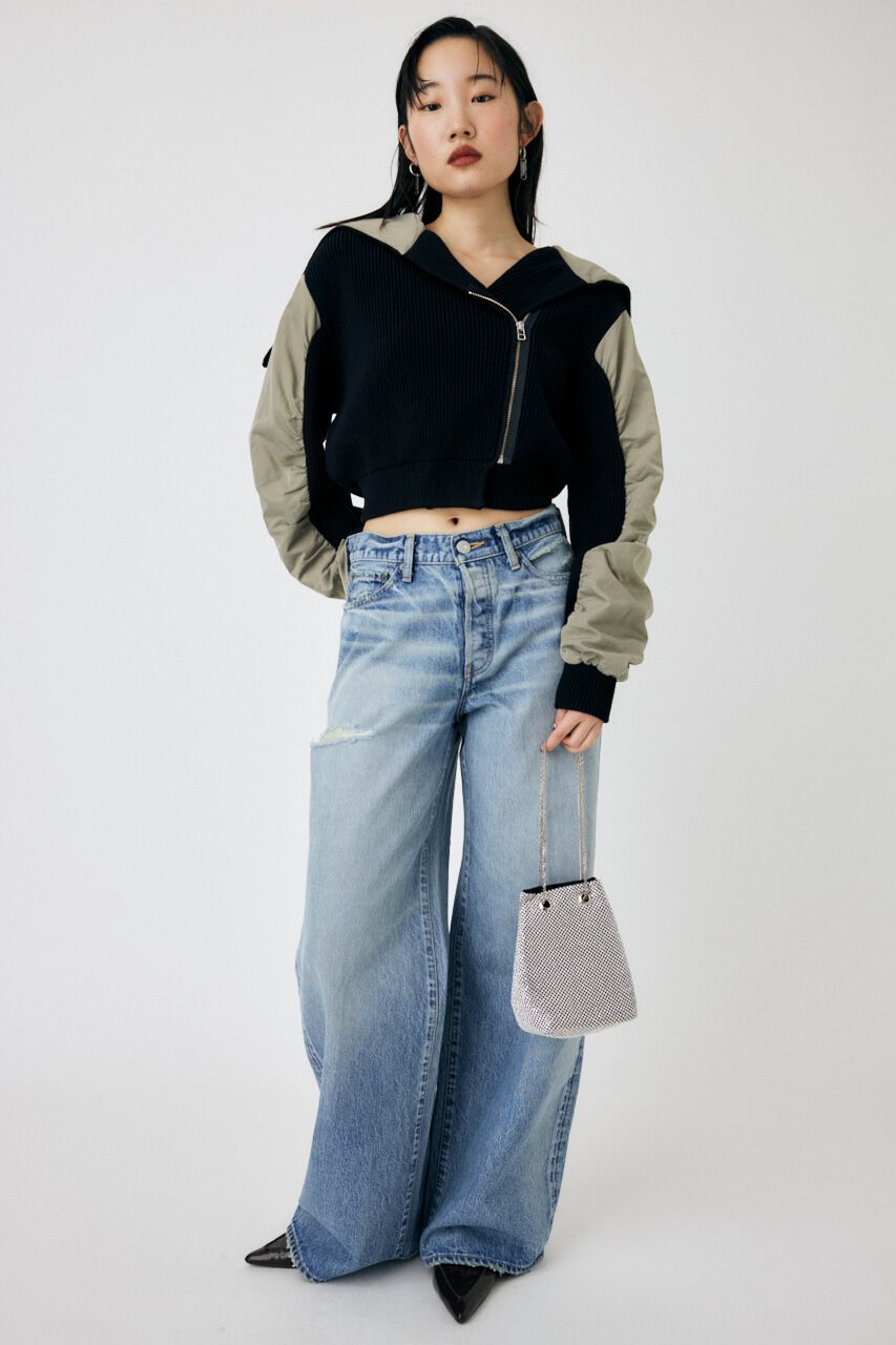 MOUSSY「MIDRISE BAGGY」|デニム|
