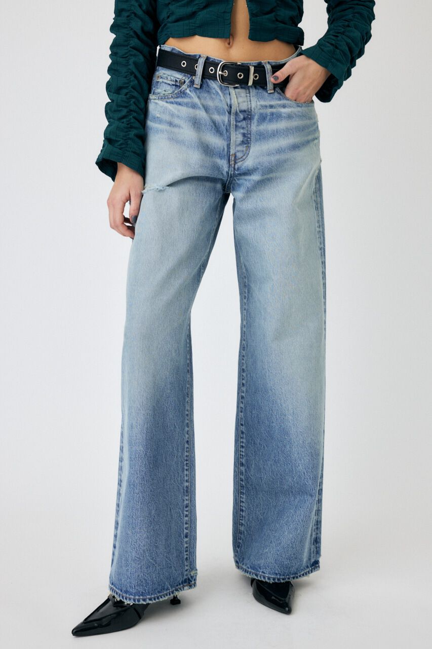 MOUSSY「MIDRISE BAGGY」|デニム|