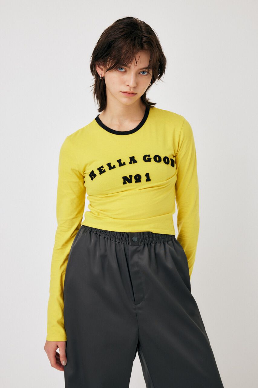 MOUSSY「PATCHED LOGO LS Tシャツ」|Tシャツ・カットソー|YEL