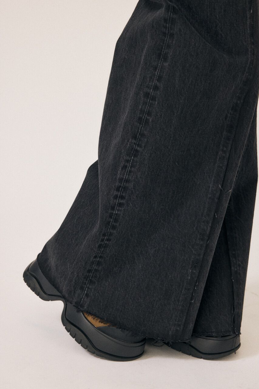 MOUSSY「TWO IN ONE ワイドストレートデニム」|デニム|
