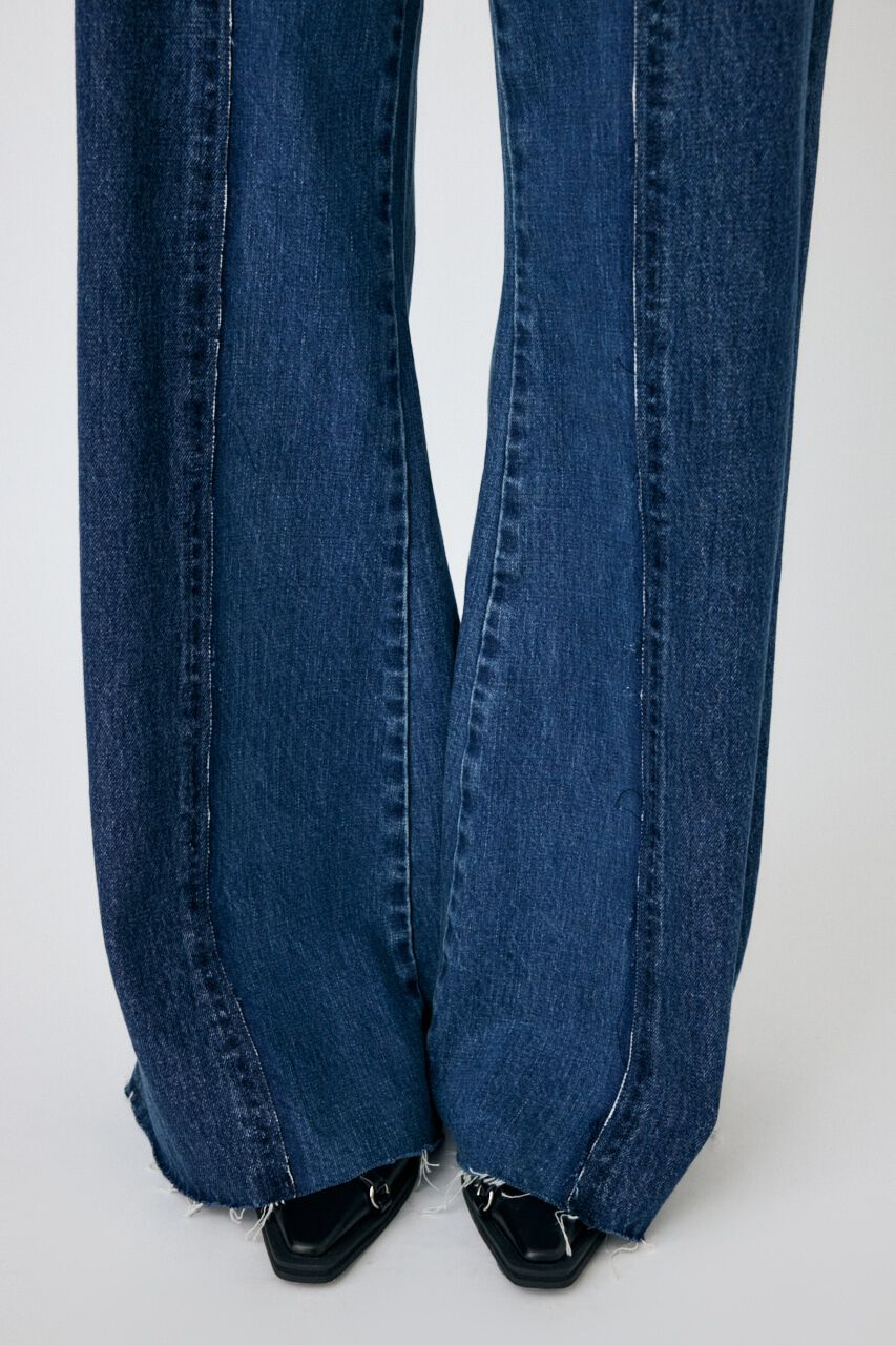 MOUSSY「TWO IN ONE ワイドストレートデニム」|デニム|