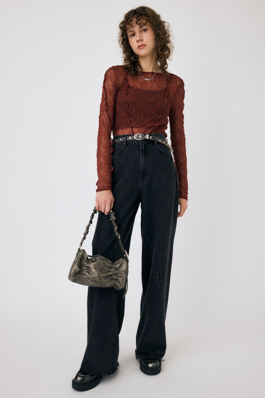 MOUSSY「PLUMPY レーストップス」|Tシャツ・カットソー|