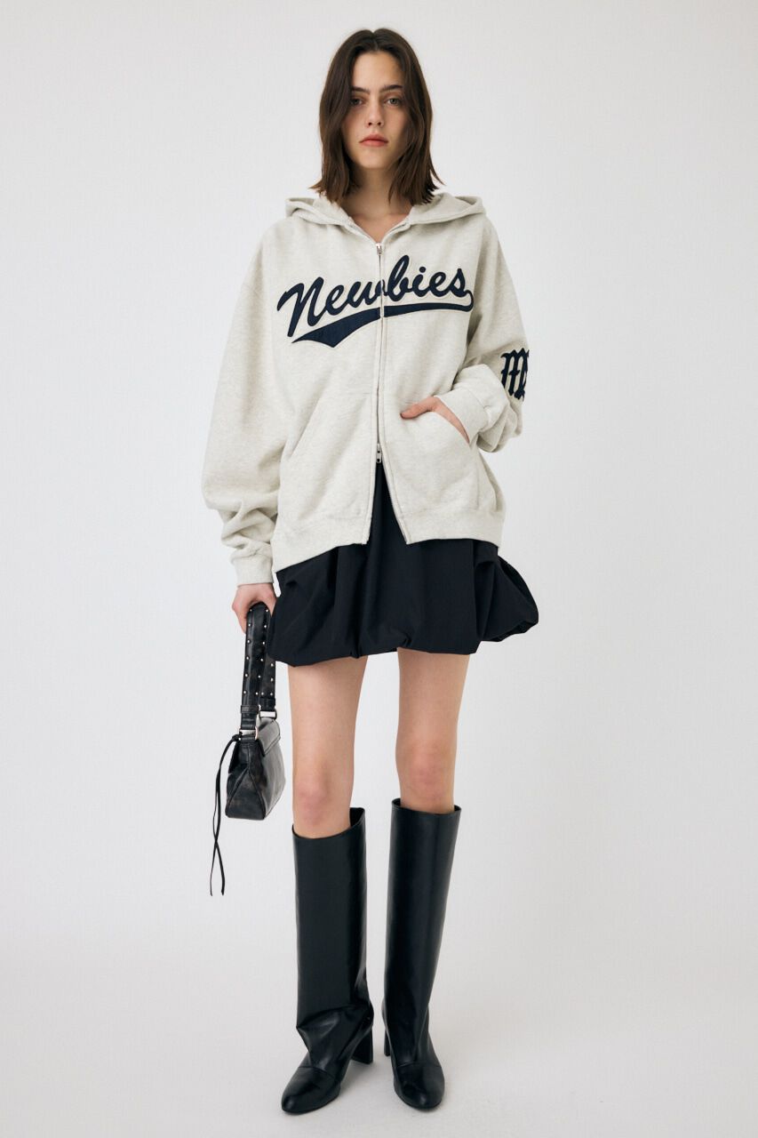 MOUSSY「PATCHED OVERSIZED ジップパーカー」|パーカー|