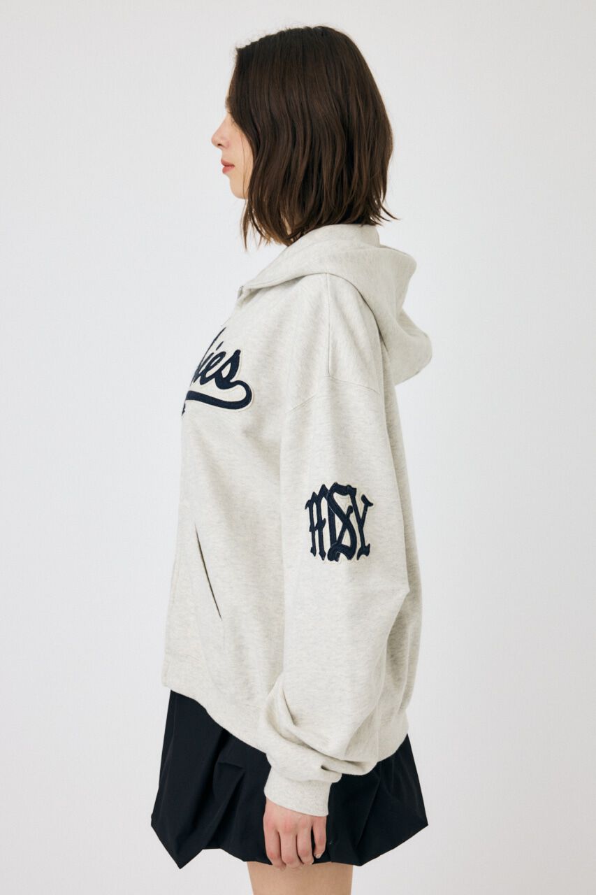 MOUSSY「PATCHED OVERSIZED ジップパーカー」|パーカー|