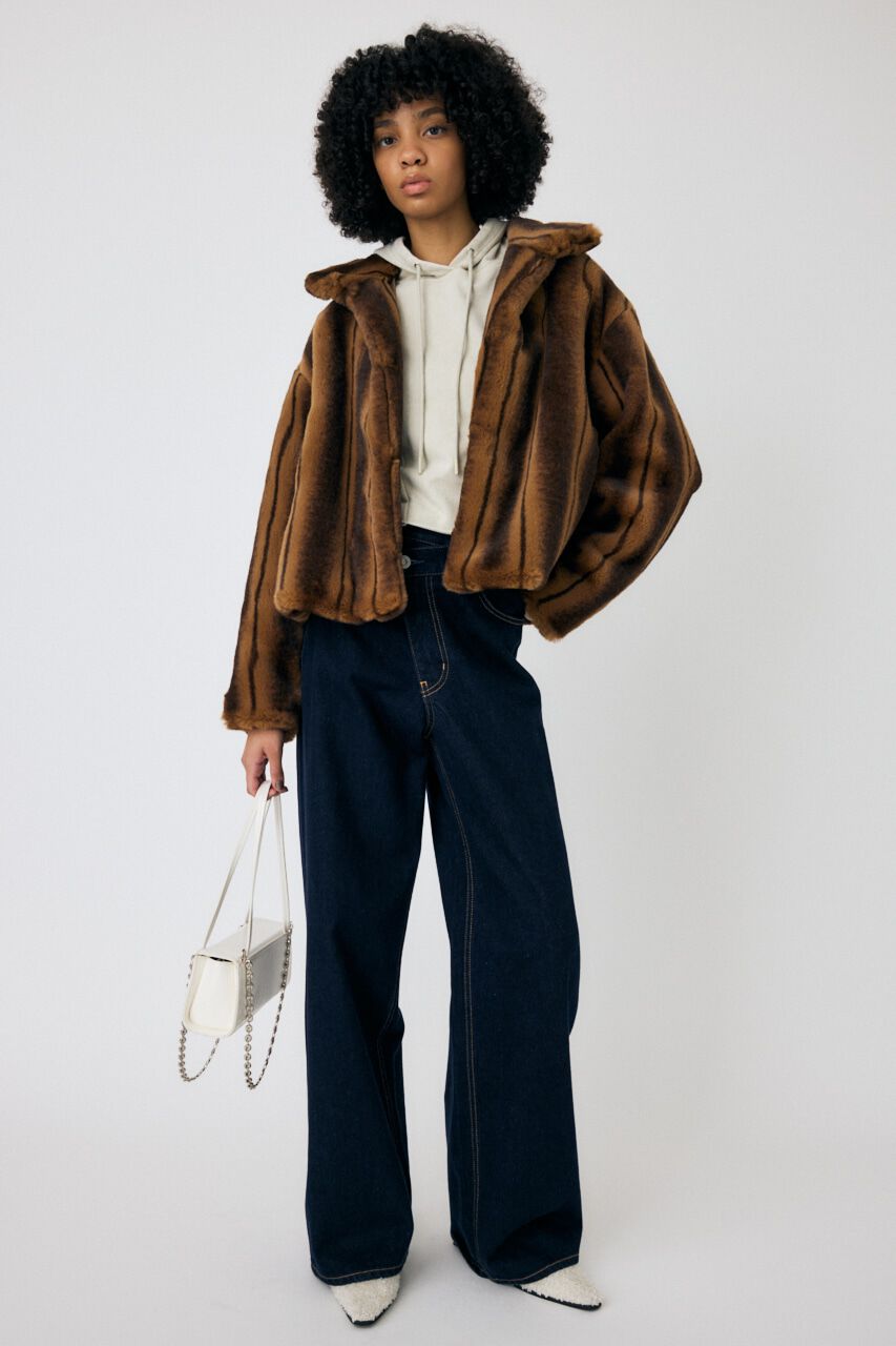 MOUSSY「FAUX FUR スタンドカラージャケット」|その他|