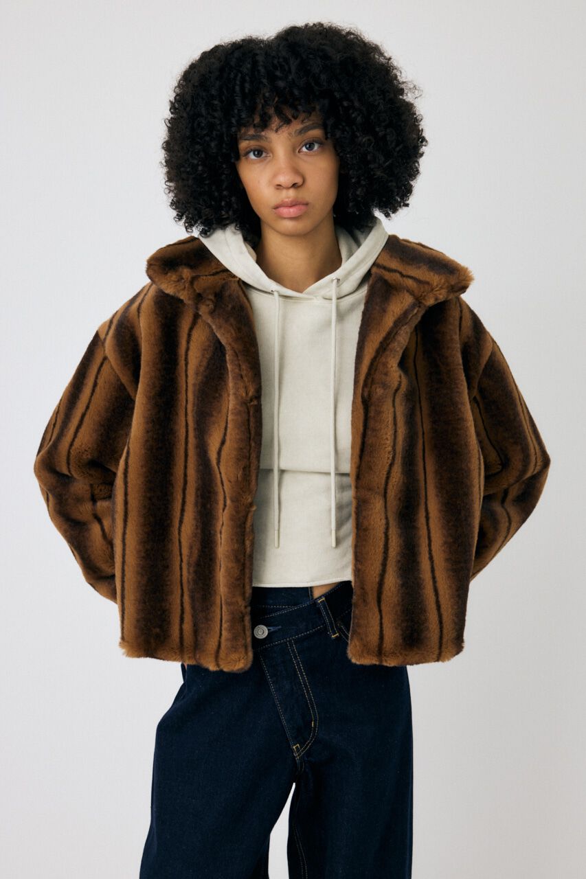 MOUSSY「FAUX FUR スタンドカラージャケット」|その他|