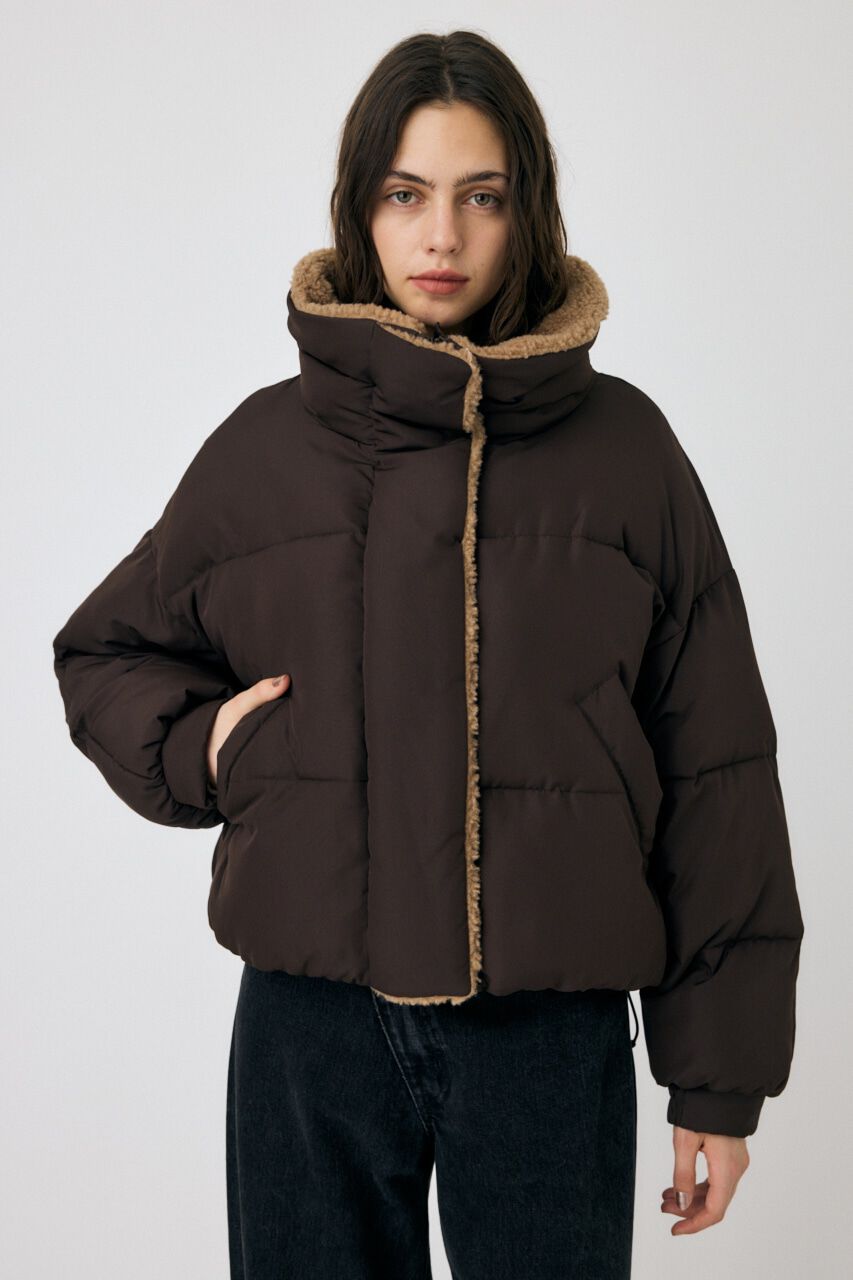 MOUSSY「STAND COLLAR パッファージャケット」|その他|BRN