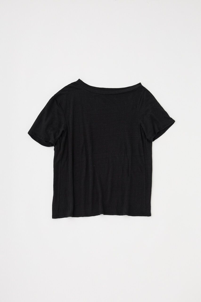 MOUSSY「吸湿､速乾性のある麻のｶｯﾄｿｰと透け感のあるｷｬﾐｿｰﾙの重ね着 」|Tシャツ・カットソー|