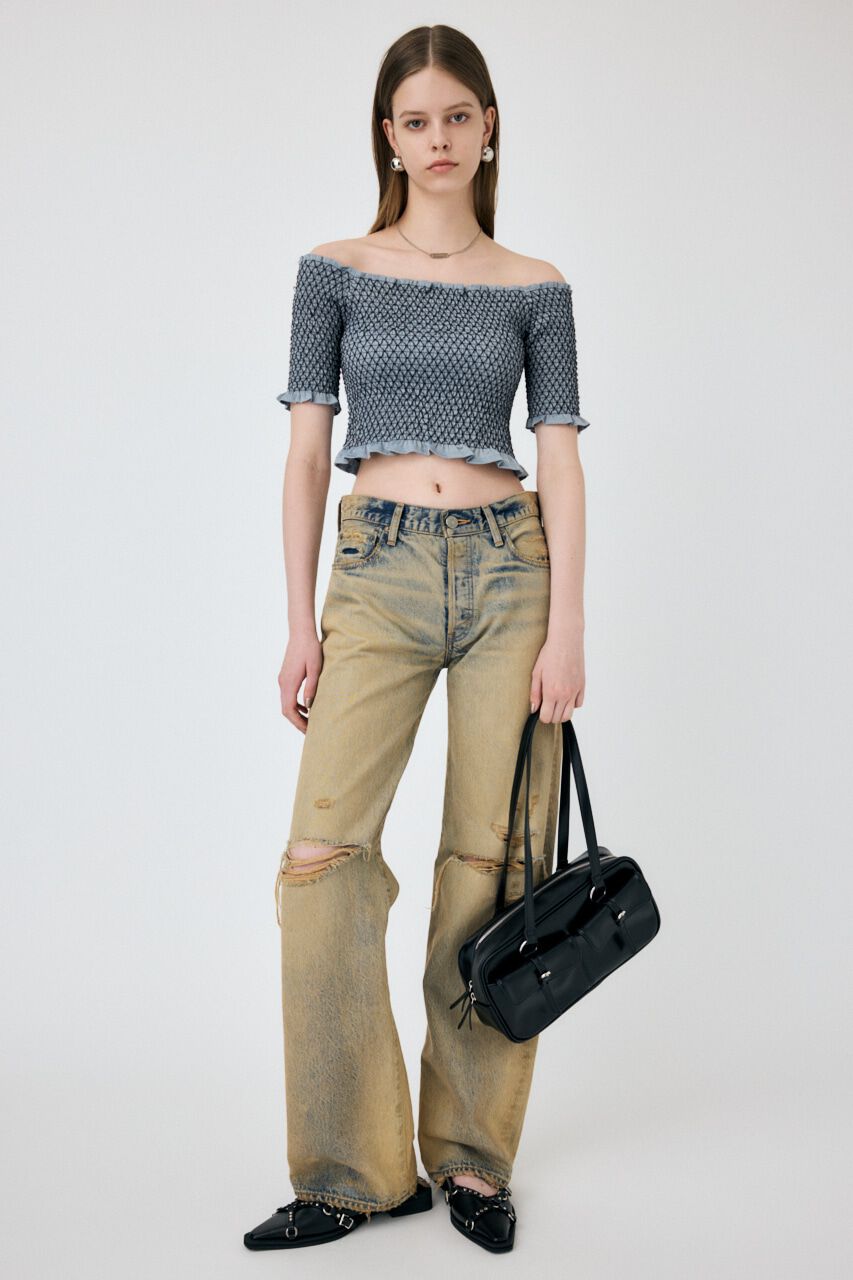 MOUSSY「MIDRISE ストレートデニム」|デニム|