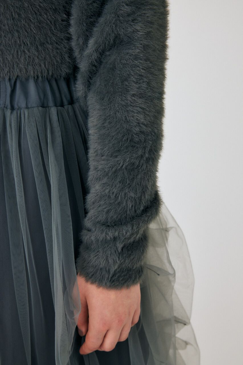 MOUSSY「SHAGGY KNIT ボレロ & タンク」|ニット・セーター|