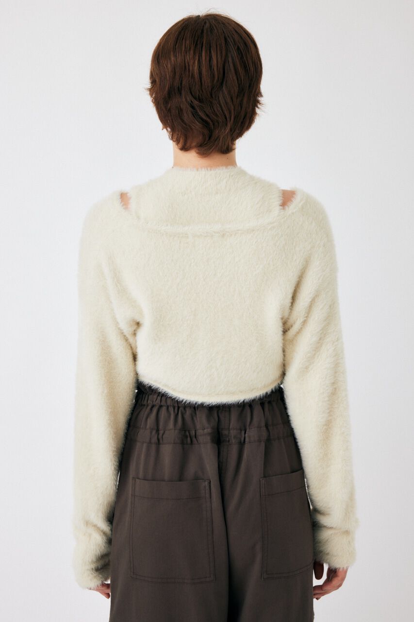 MOUSSY「SHAGGY KNIT ボレロ & タンク」|ニット・セーター|