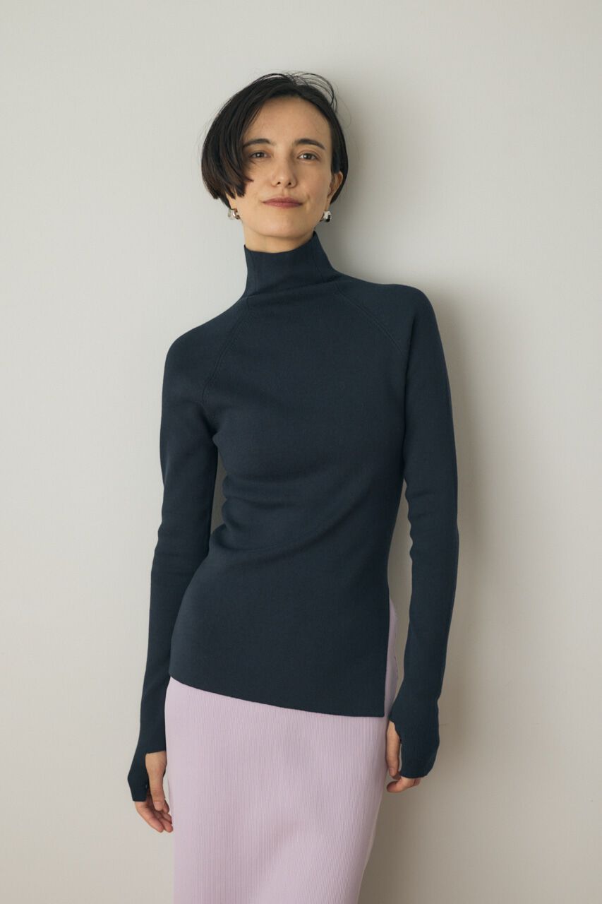 MOUSSY「タートルネックニット オーガニックコットン&times;再生繊維混」|ニット・セーター|NVY