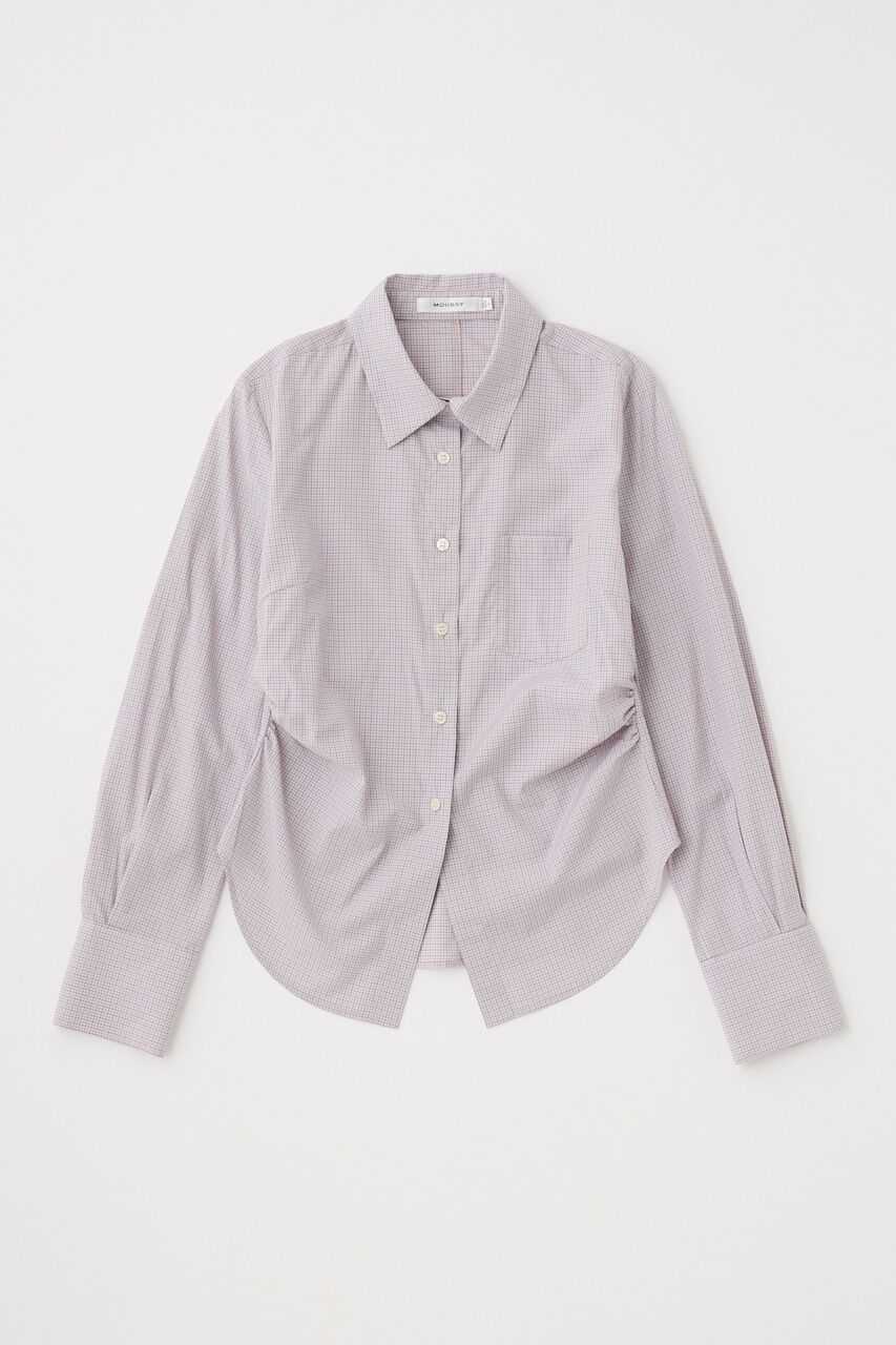 MOUSSY「CHECK FIT シャツ」|シャツ・ブラウス|L/PNK1
