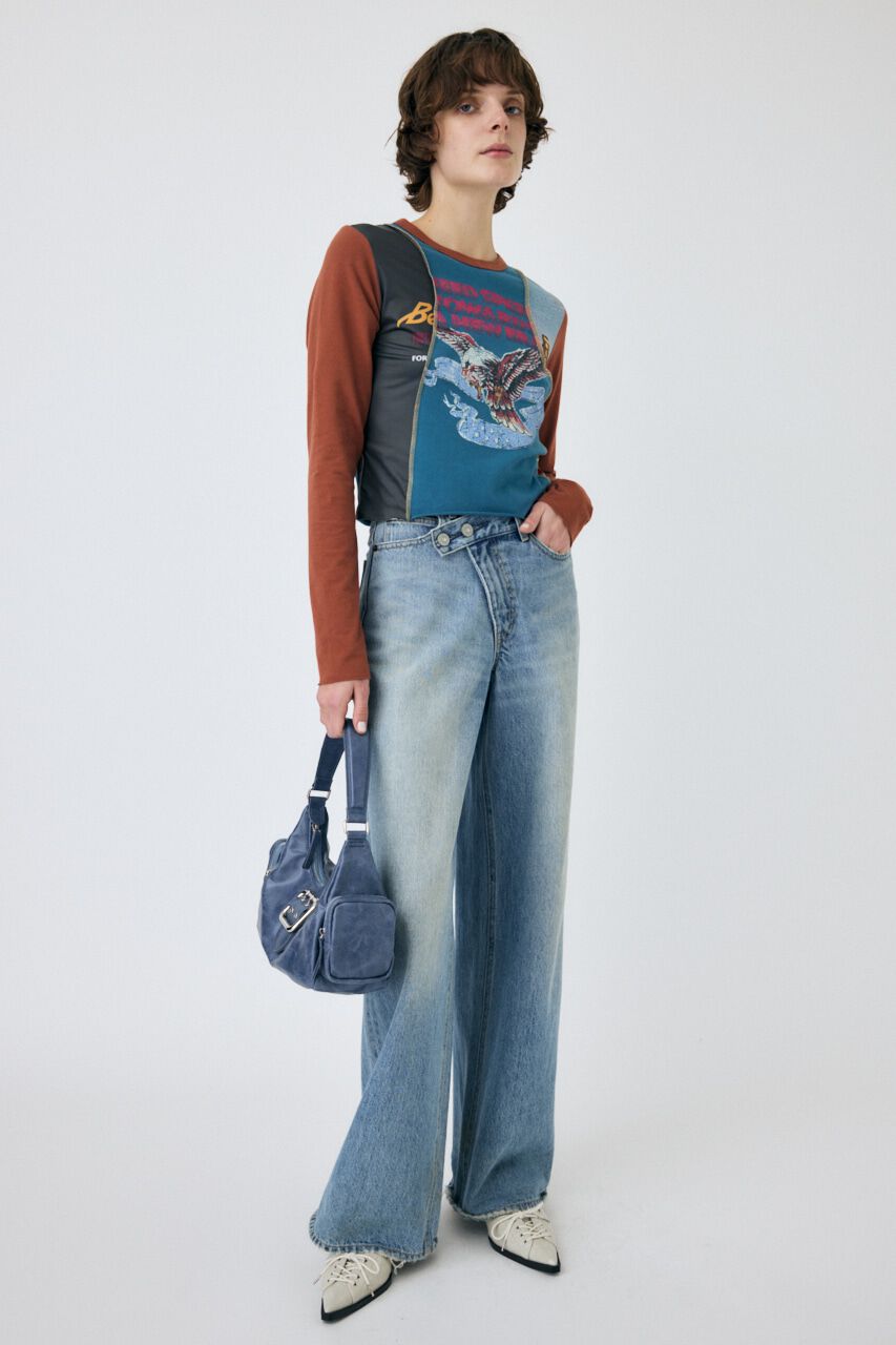 MOUSSY「REMAKE TINY ロンT」|Tシャツ・カットソー|