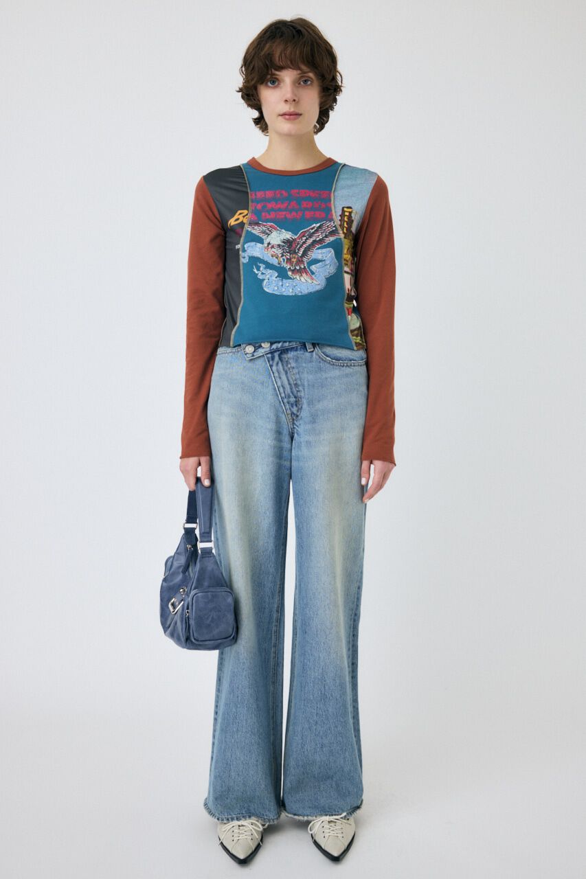 MOUSSY「REMAKE TINY ロンT」|Tシャツ・カットソー|