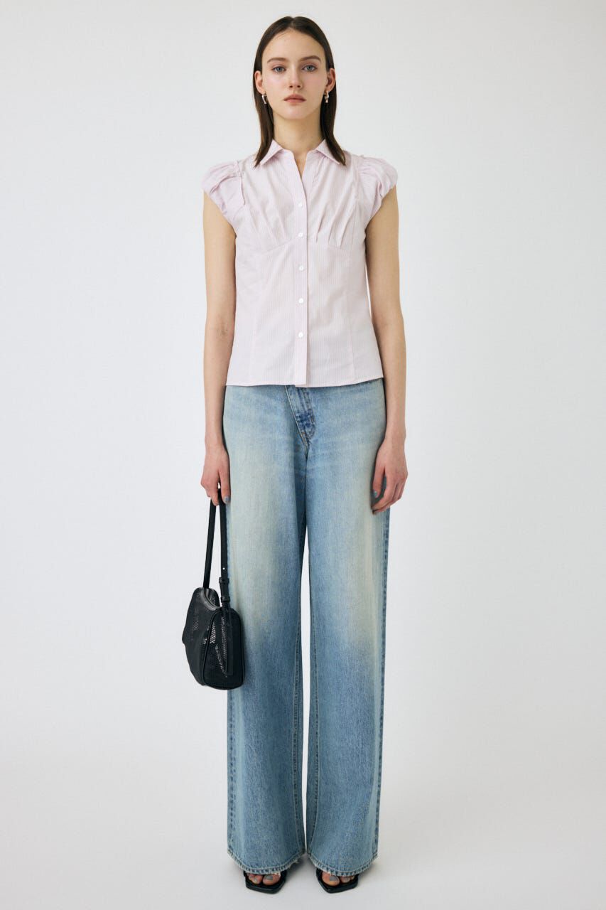 MOUSSY「PIN STRIPE FIT シャツ」|シャツ・ブラウス|