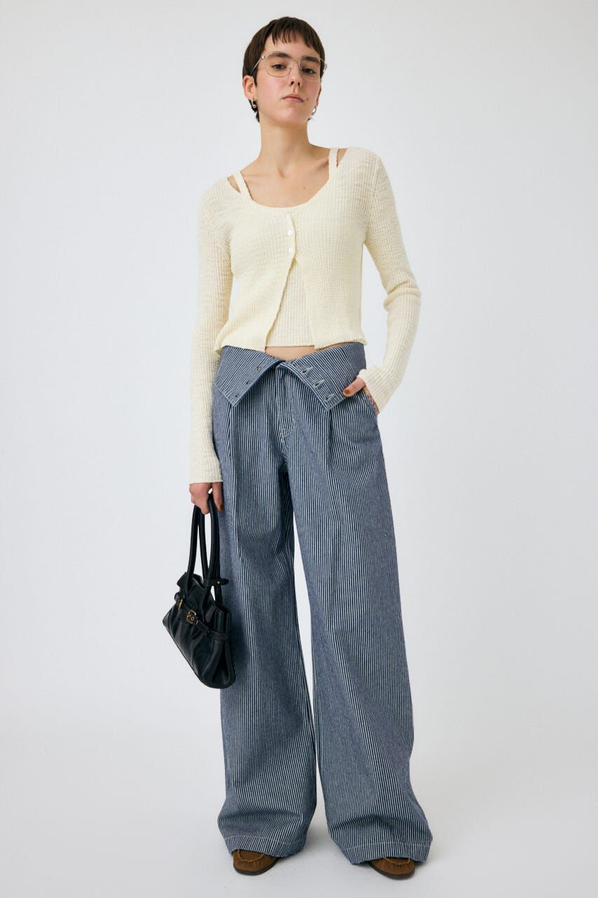 MOUSSY「CORSET DESIGN バギー デニム」|デニム|