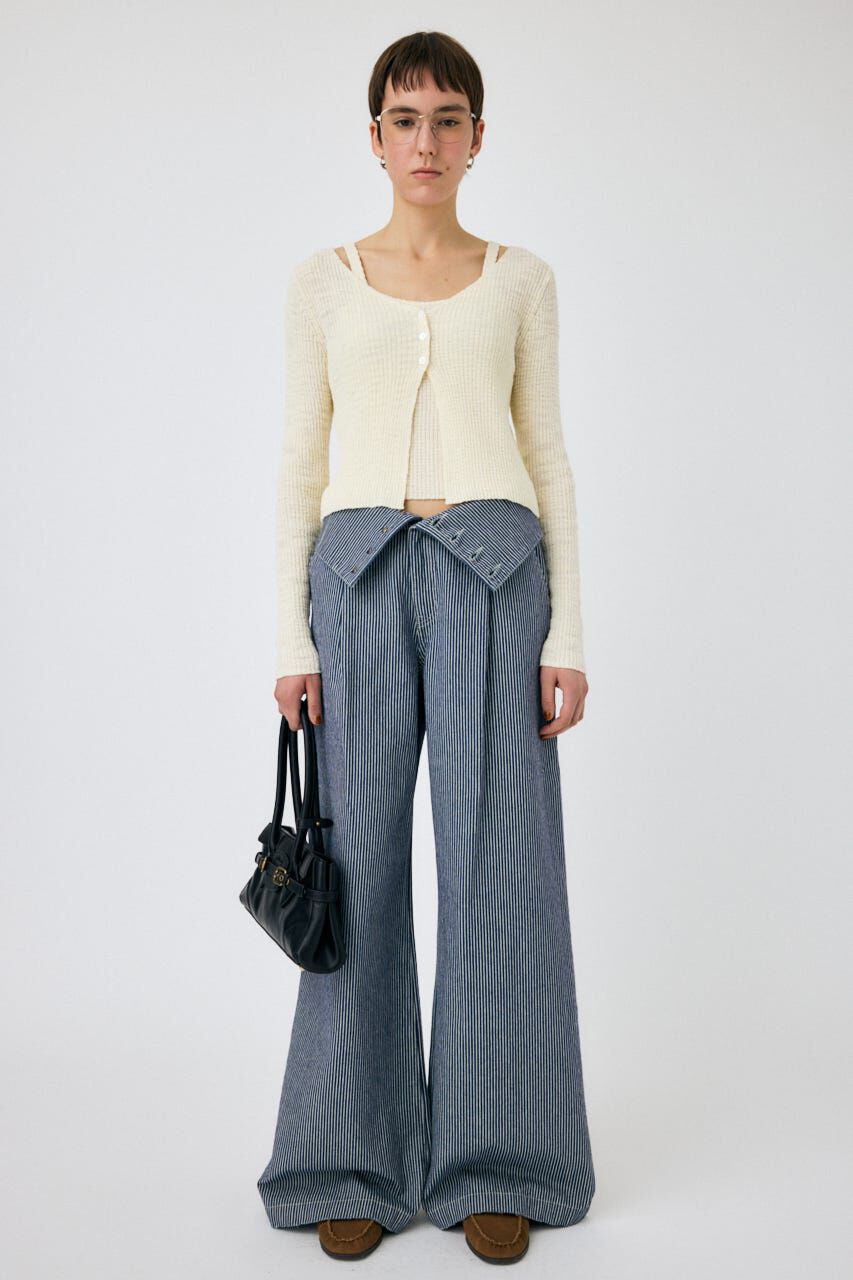 MOUSSY「CORSET DESIGN バギー デニム」|デニム|