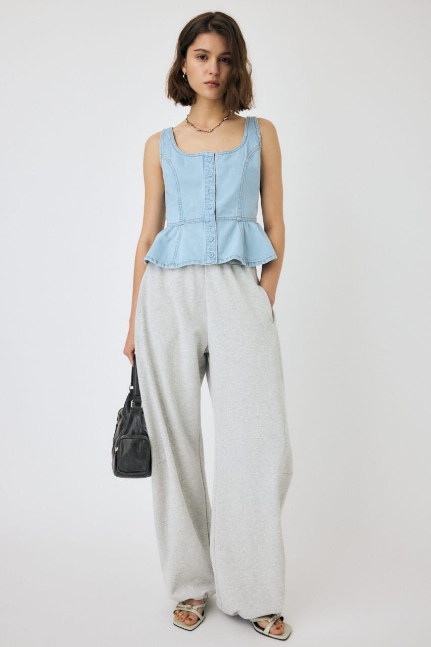 MOUSSY「SQUARE NECK デニム ビスチェ」|シャツ・ブラウス|