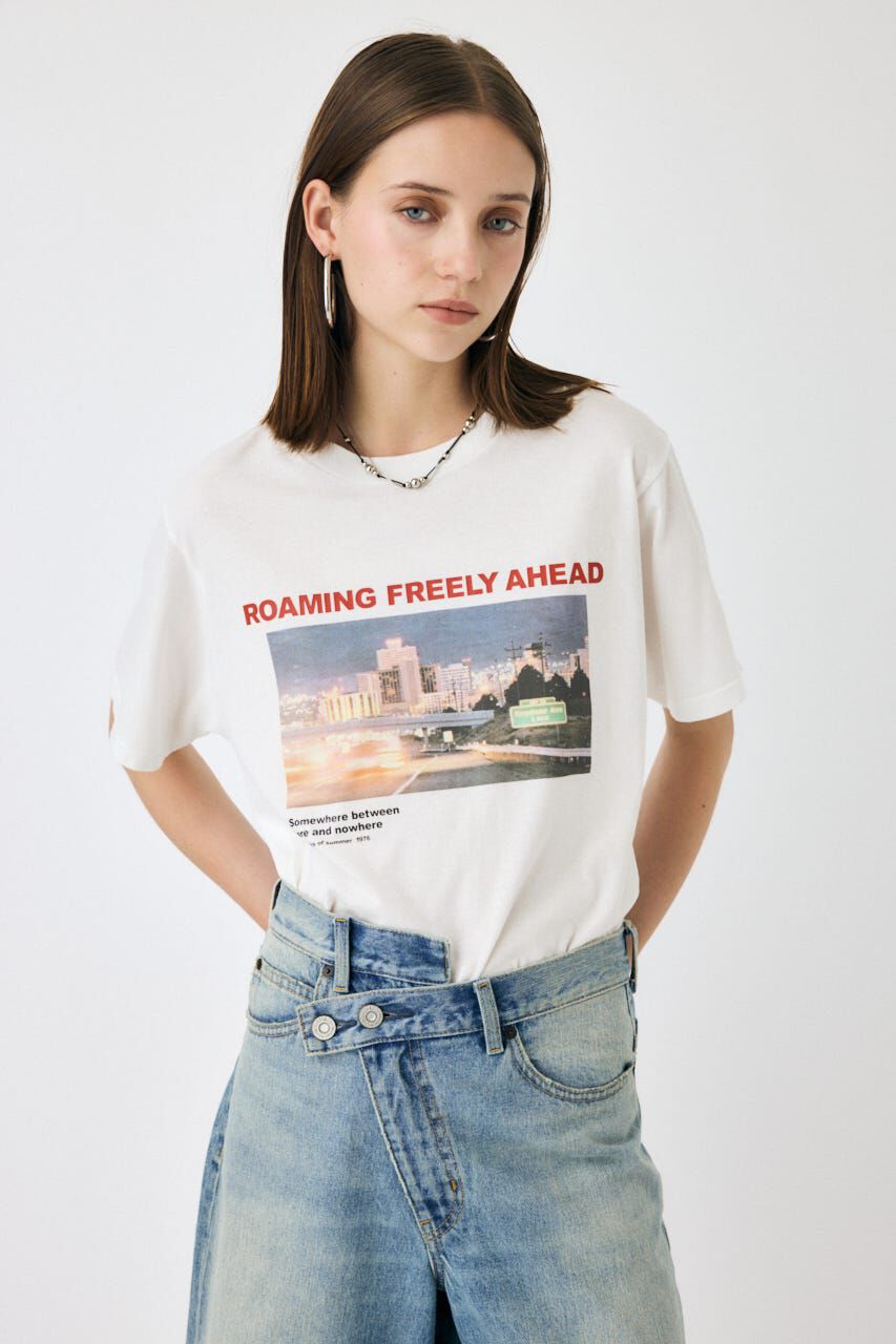 MOUSSY「1976 NOSTALGC フォト TEE」|Tシャツ・カットソー|WHT