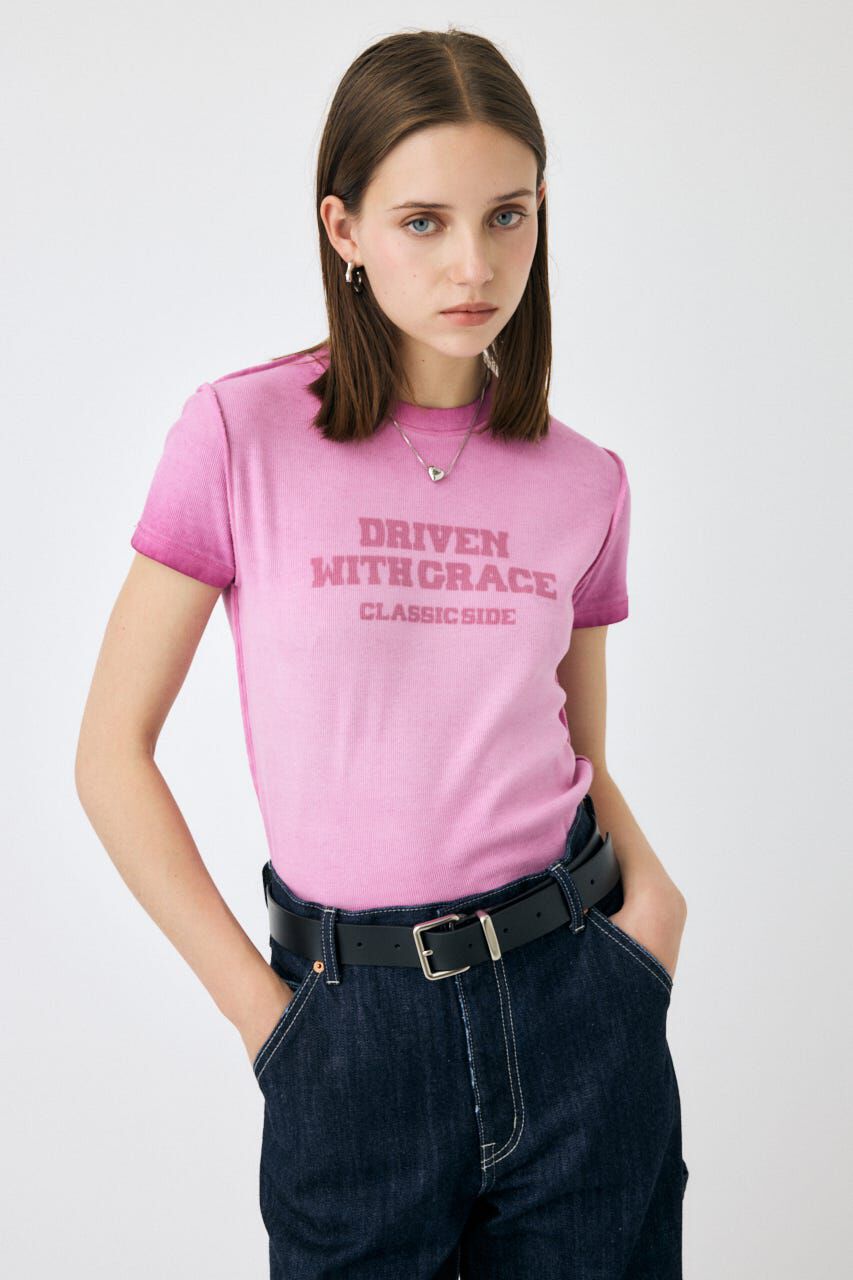 MOUSSY「BLURRED LOGO TEE」|Tシャツ・カットソー|PNK