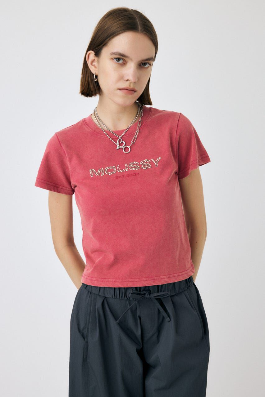 MOUSSY「LITTLE POPS ロゴ TEE」|Tシャツ・カットソー|PNK