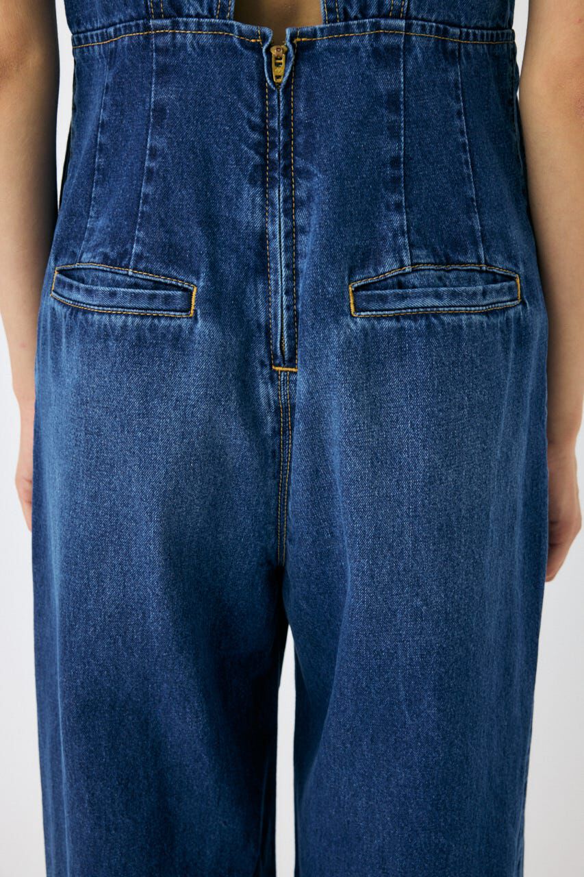 MOUSSY「BACK SLIT DENIM  オールインワン」|その他|