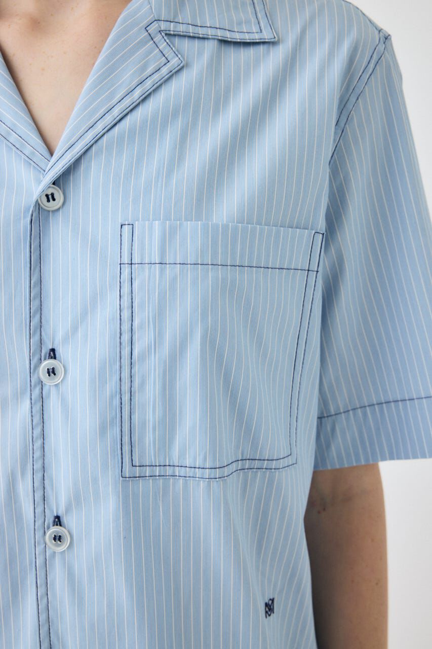 MOUSSY「OPEN COLLAR シャツ」|シャツ・ブラウス|