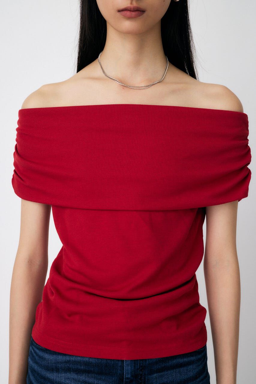 MOUSSY「SHEER OFF SHOULDER トップス」|その他|