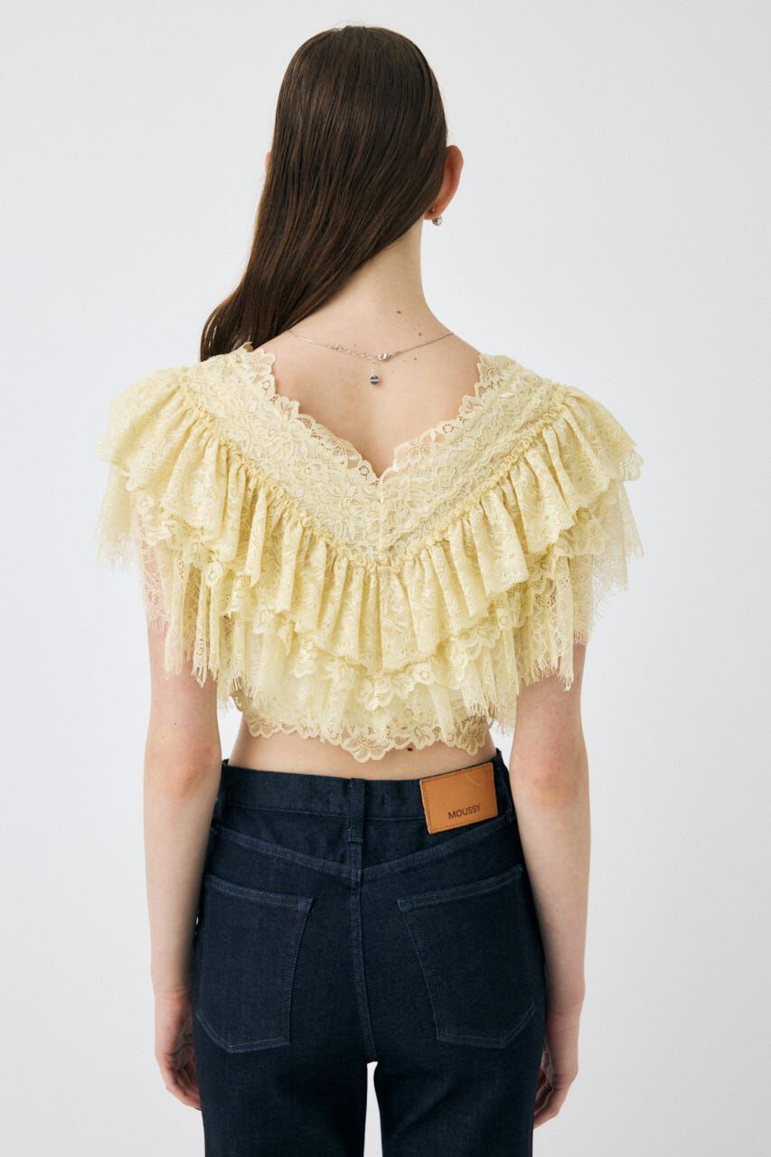 MOUSSY「LACE FRILLS トップス」|シャツ・ブラウス|