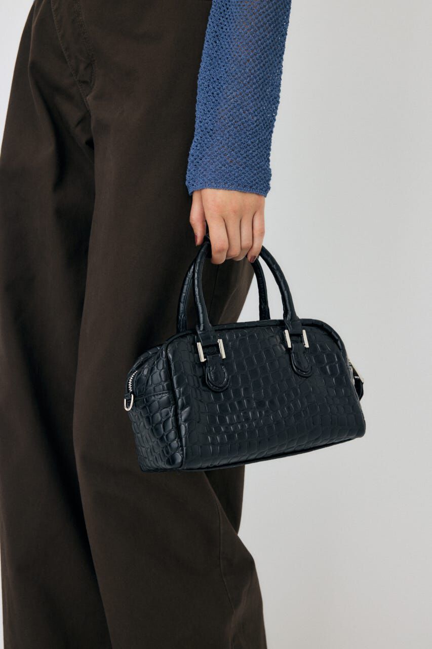 MOUSSY「F/CROCO MINI ボストン バッグ」|その他|