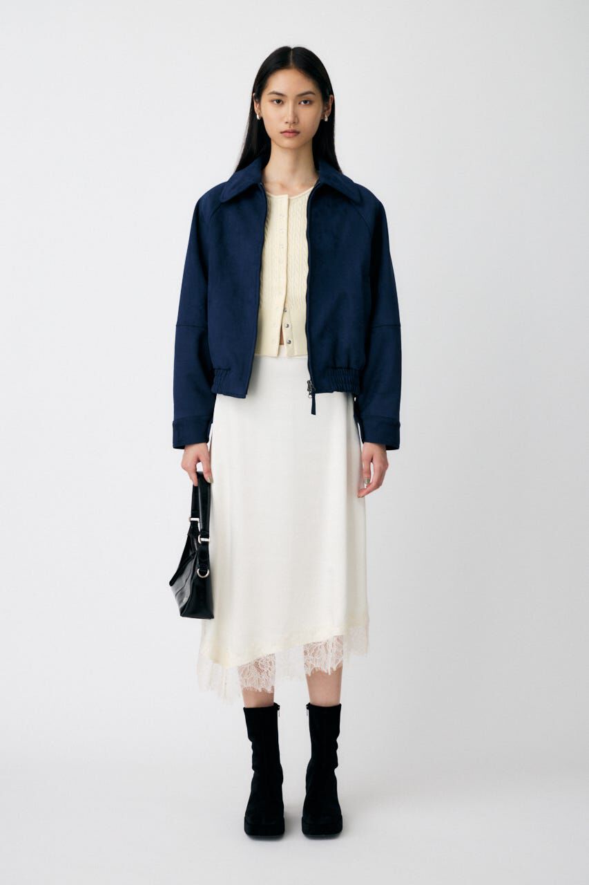 MOUSSY「F/SUEDE GATHER ブルゾン」|ブルゾン・スタジャン|