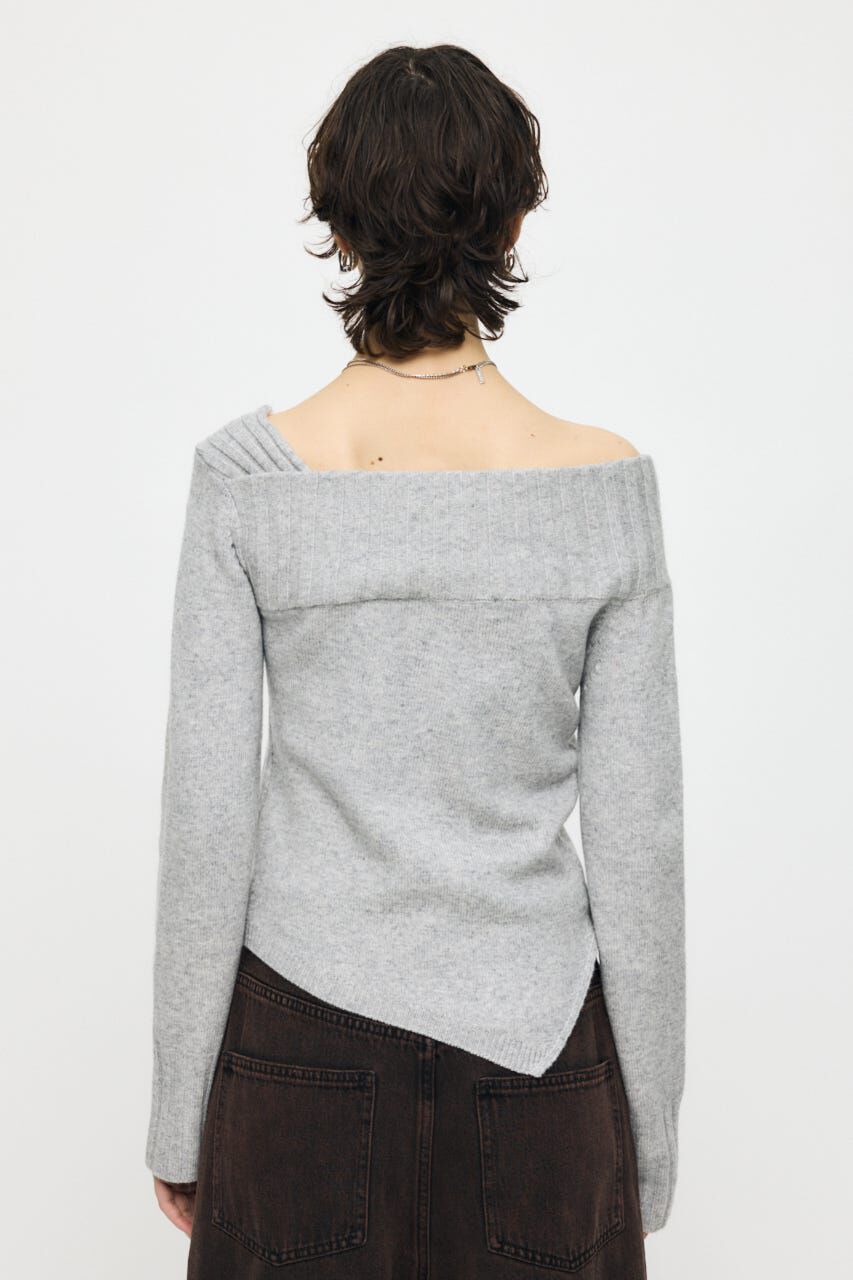 MOUSSY「ASYMMETRY トップス」|ニット・セーター|